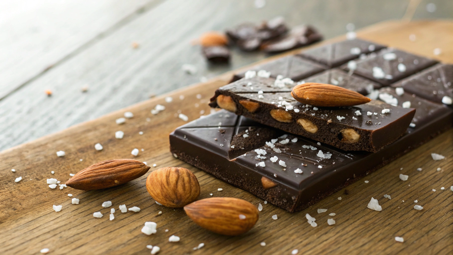 Keto Almond and Sea Salt Chocolate Bar