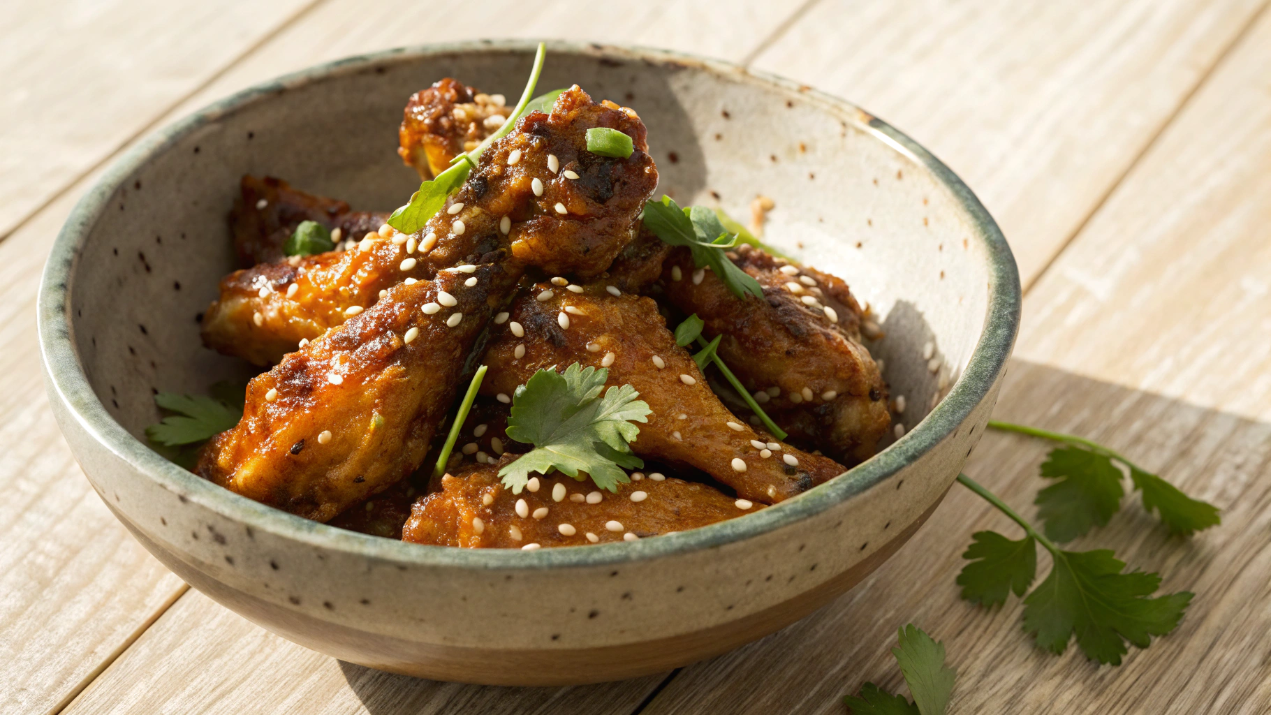 Keto Almond Butter Satay Chicken Wings