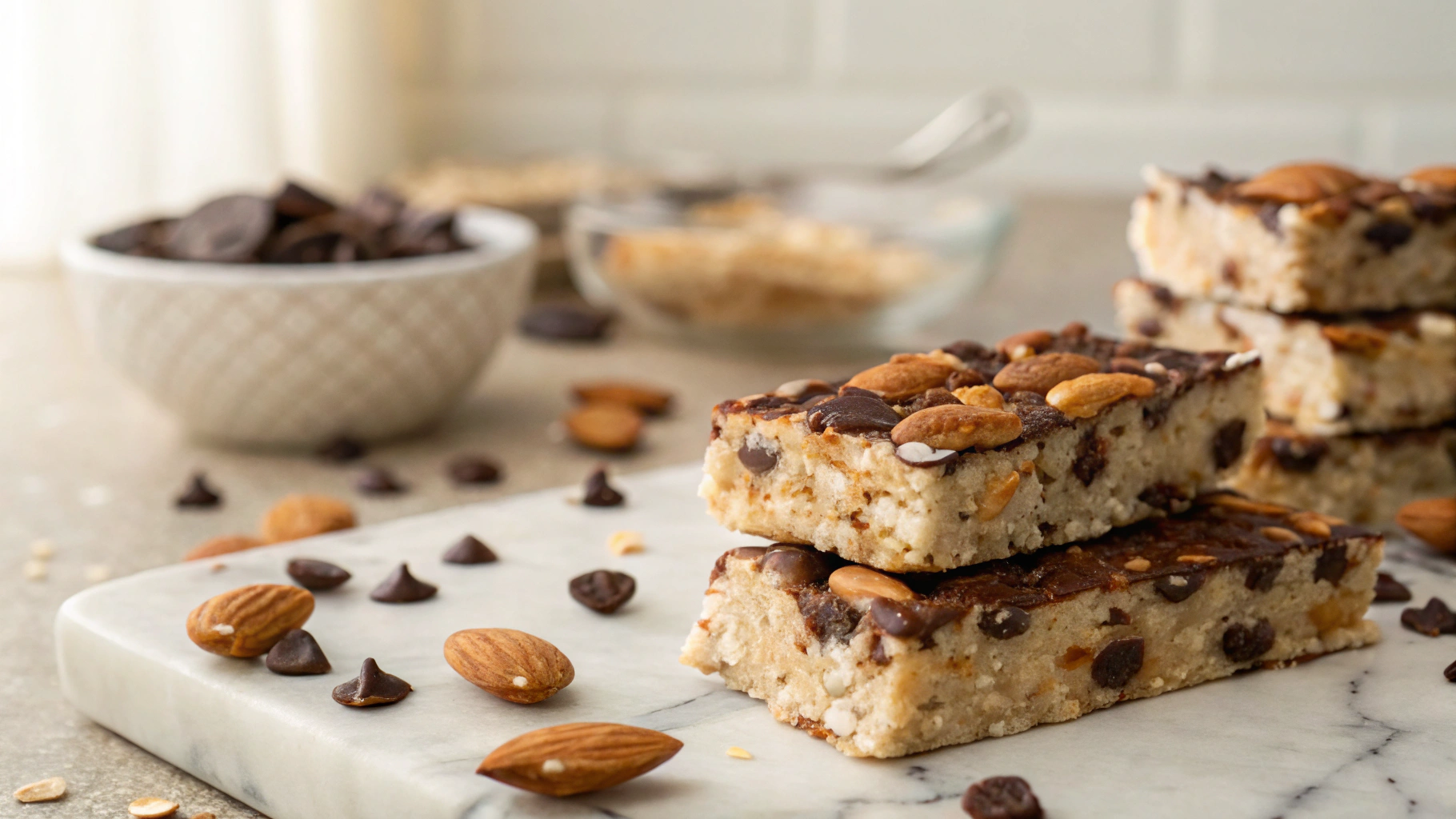 Keto Almond Fat Bomb Cereal Bars