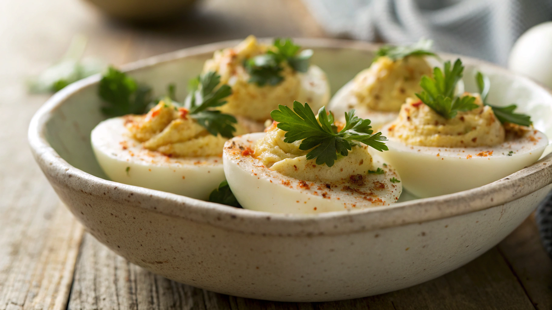Keto Anchovy and Caper Deviled Eggs
