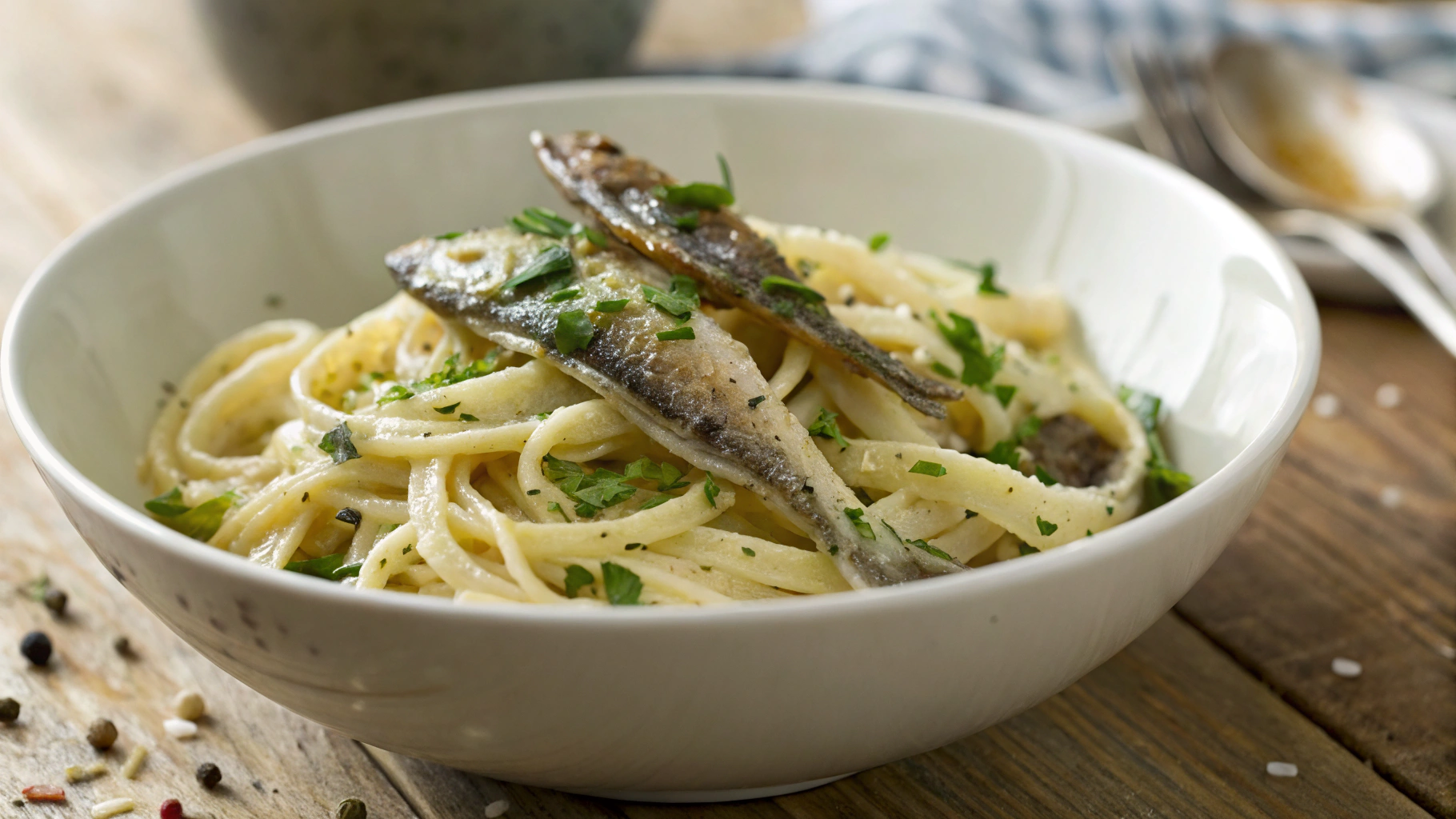 Keto Anchovy and Lemon Pasta