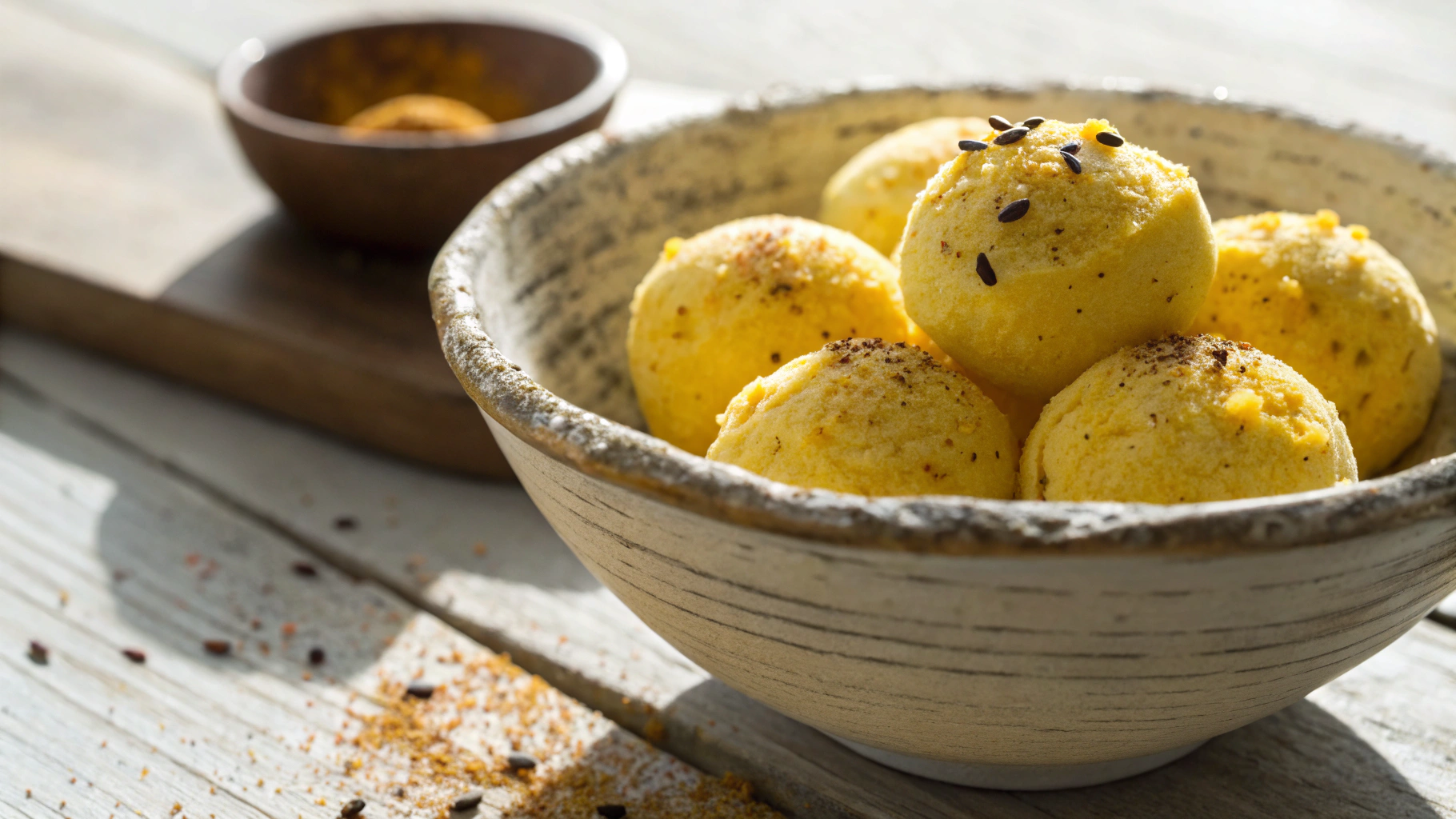 Keto Anti-Inflammatory Turmeric Vanilla Fat Bombs