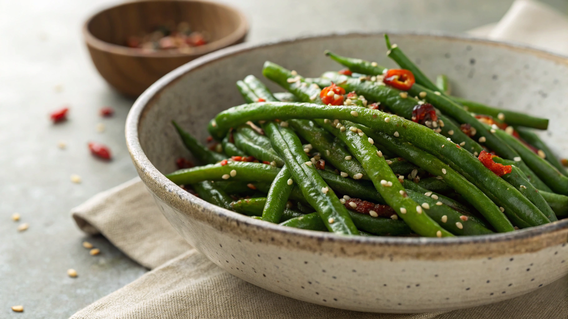 Low Carb Asian Style Green Beans