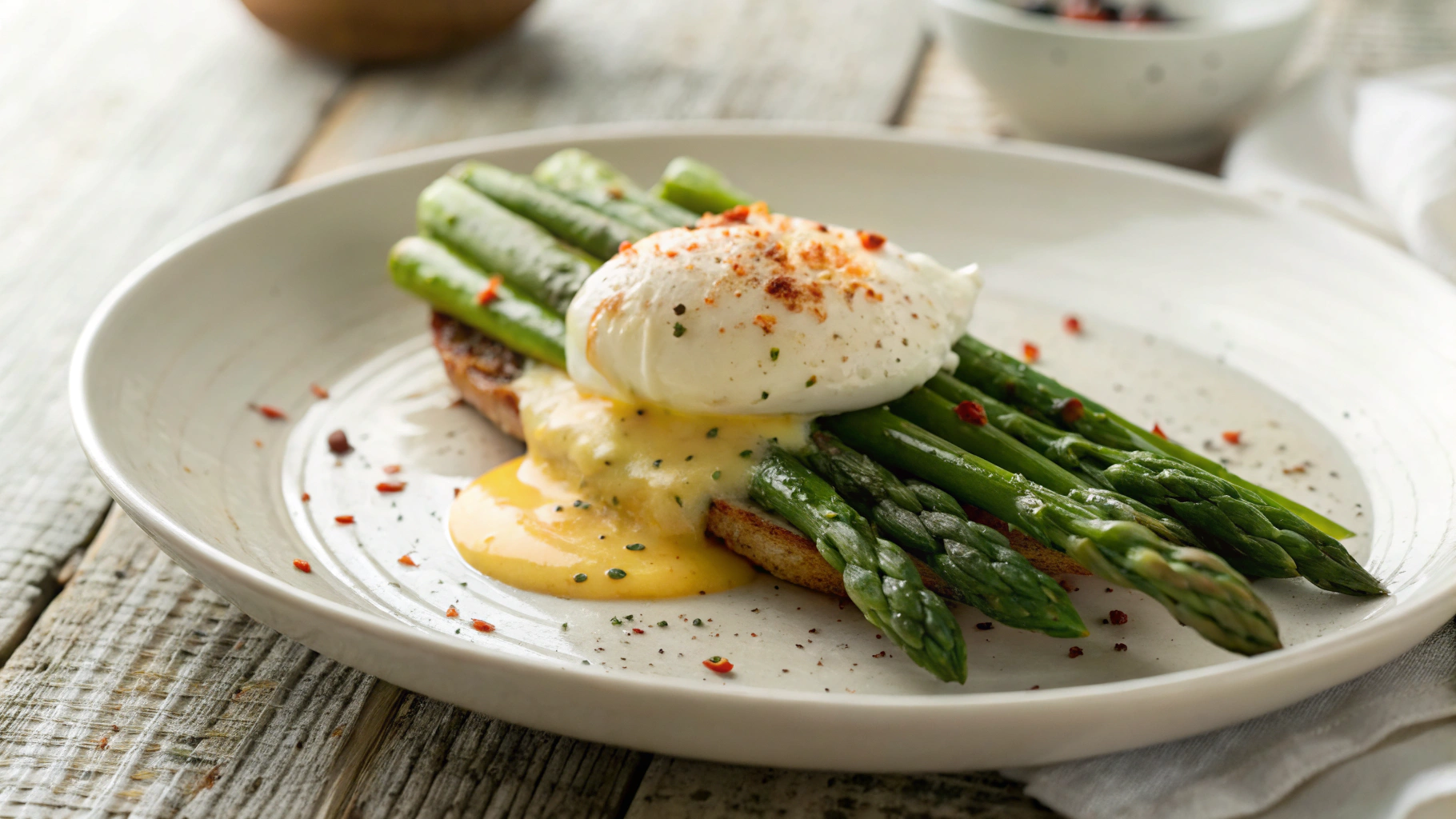 Keto Asparagus Eggs Benedict