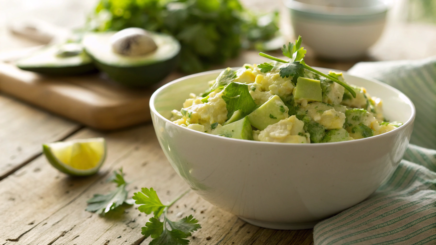 Keto Avo Lime Mayo Egg Salad