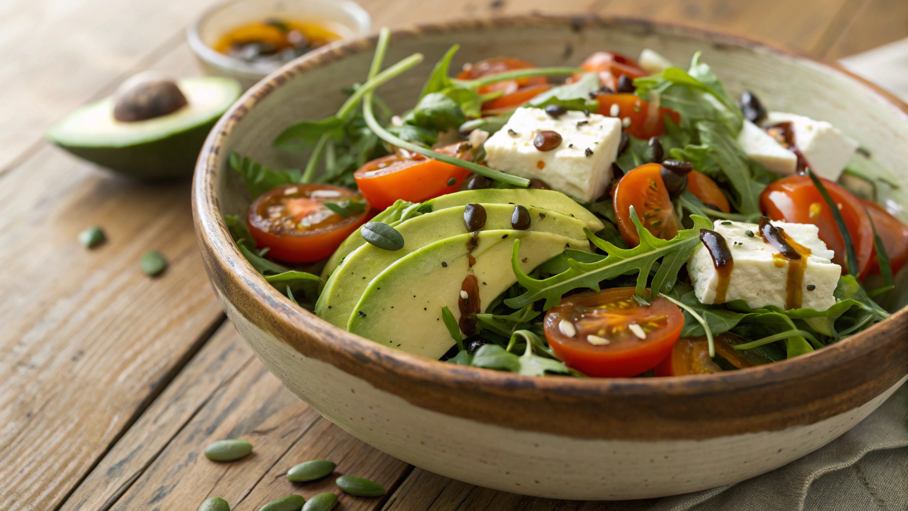 Keto Avocado And Goats Cheese Salad