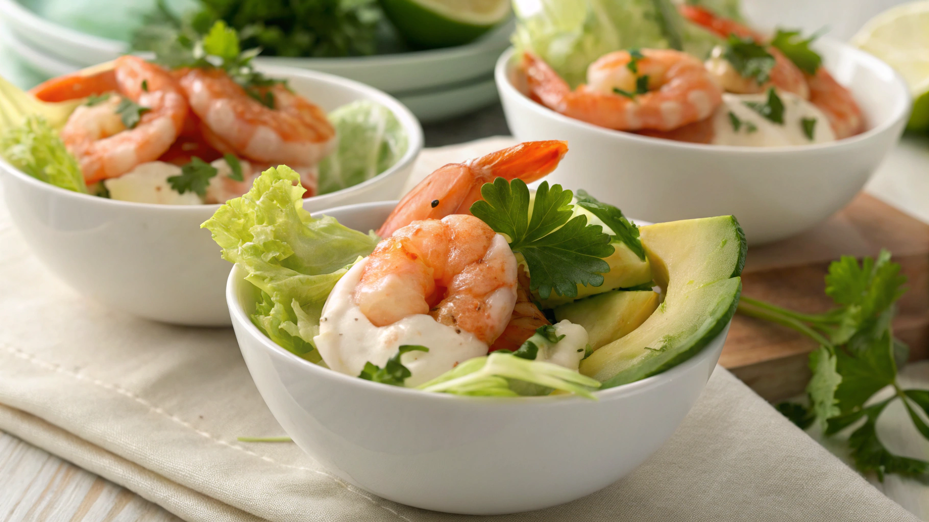 Keto Avocado and Prawn Cocktails