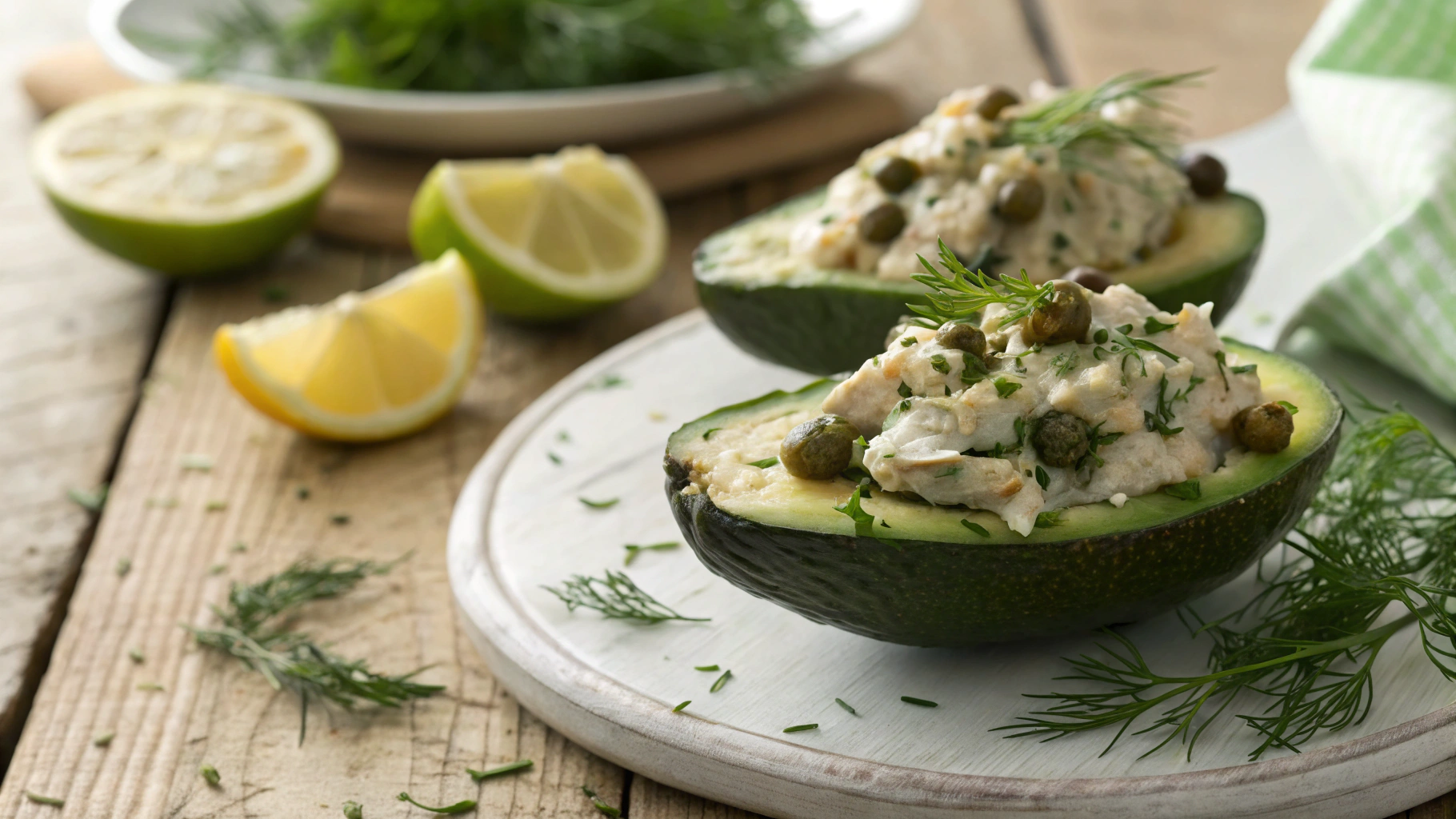 Keto Avocado Boats With Crème Fraiche And Mackerel