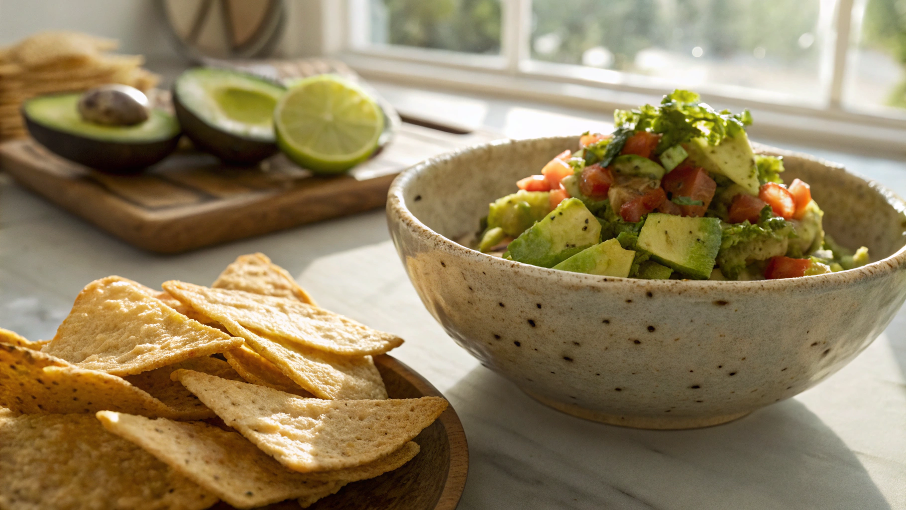 Keto Avocado Salsa Parmesan Crisps