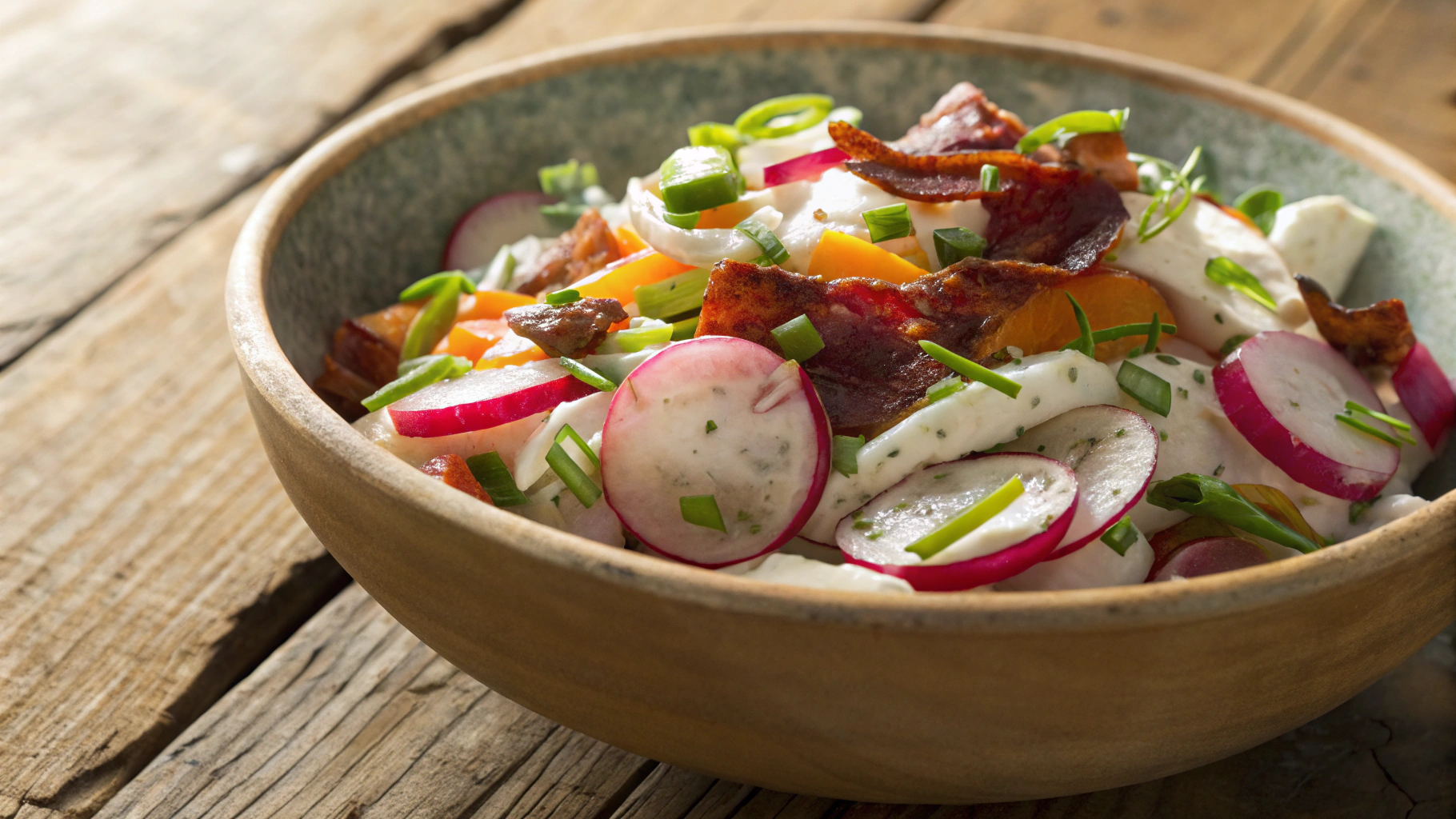 Keto Bacon And Scallion "Potato" Salad