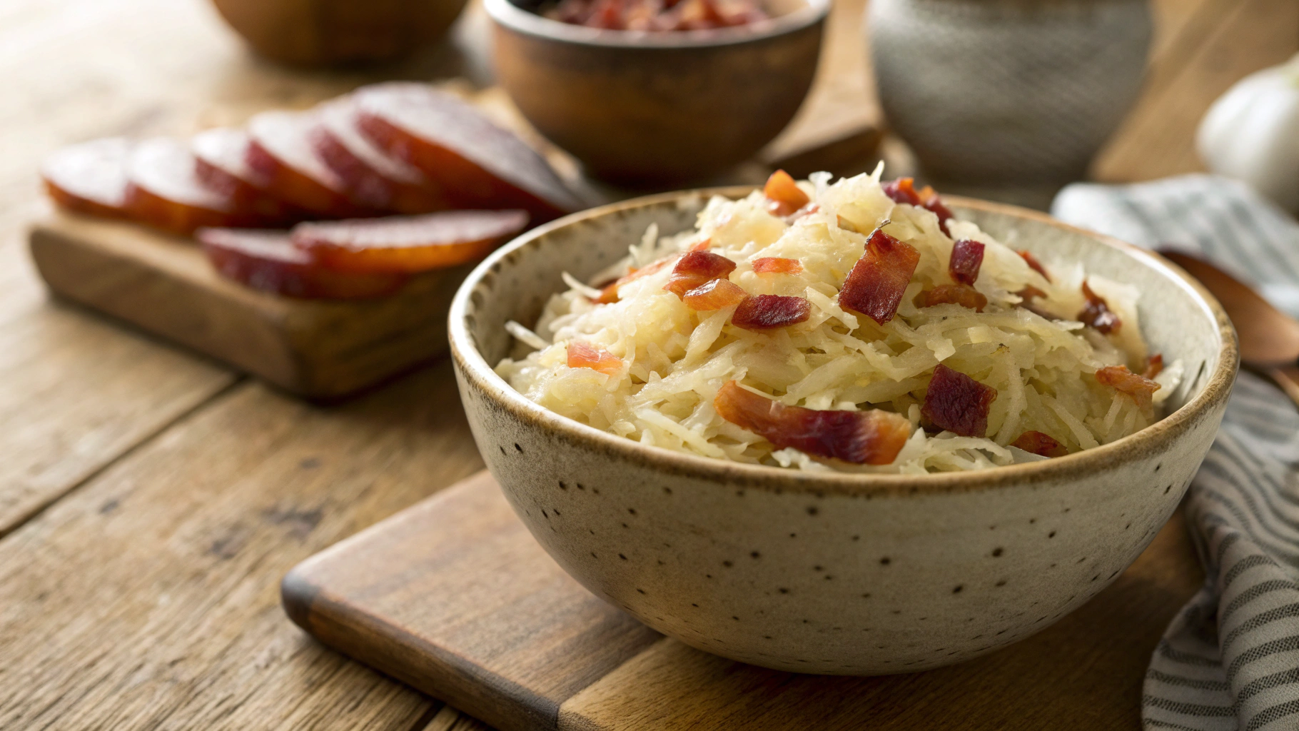 Keto Bacon Sauteed Sauerkraut