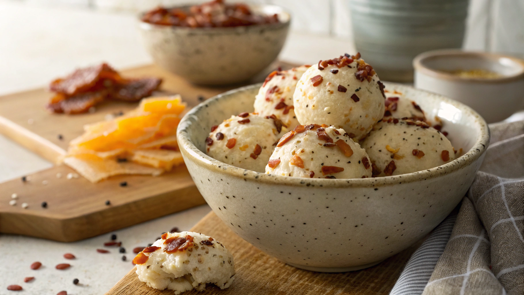 Keto Bacon Sesame Fat Bombs