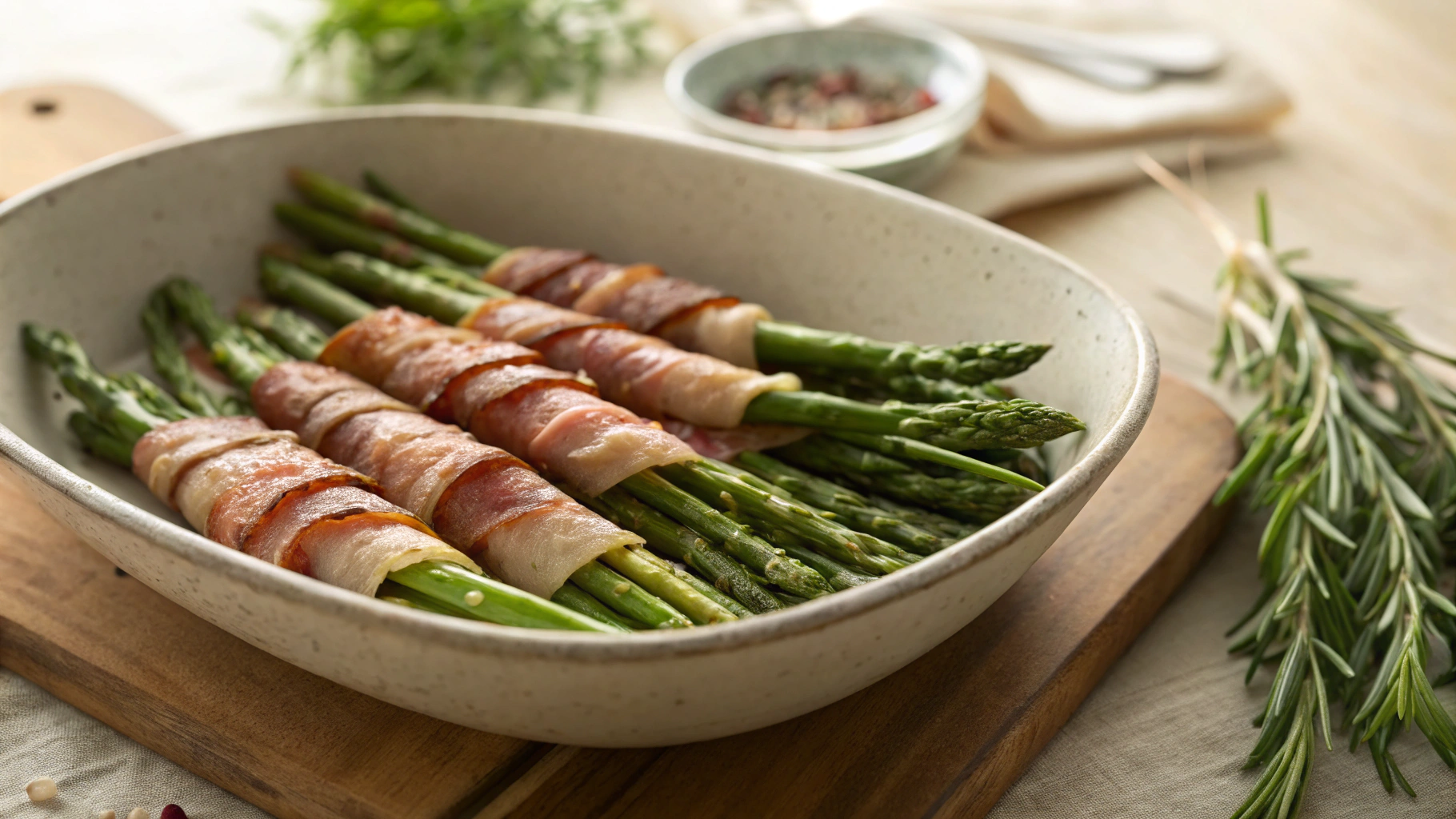 Keto Bacon Wrapped Asparagus