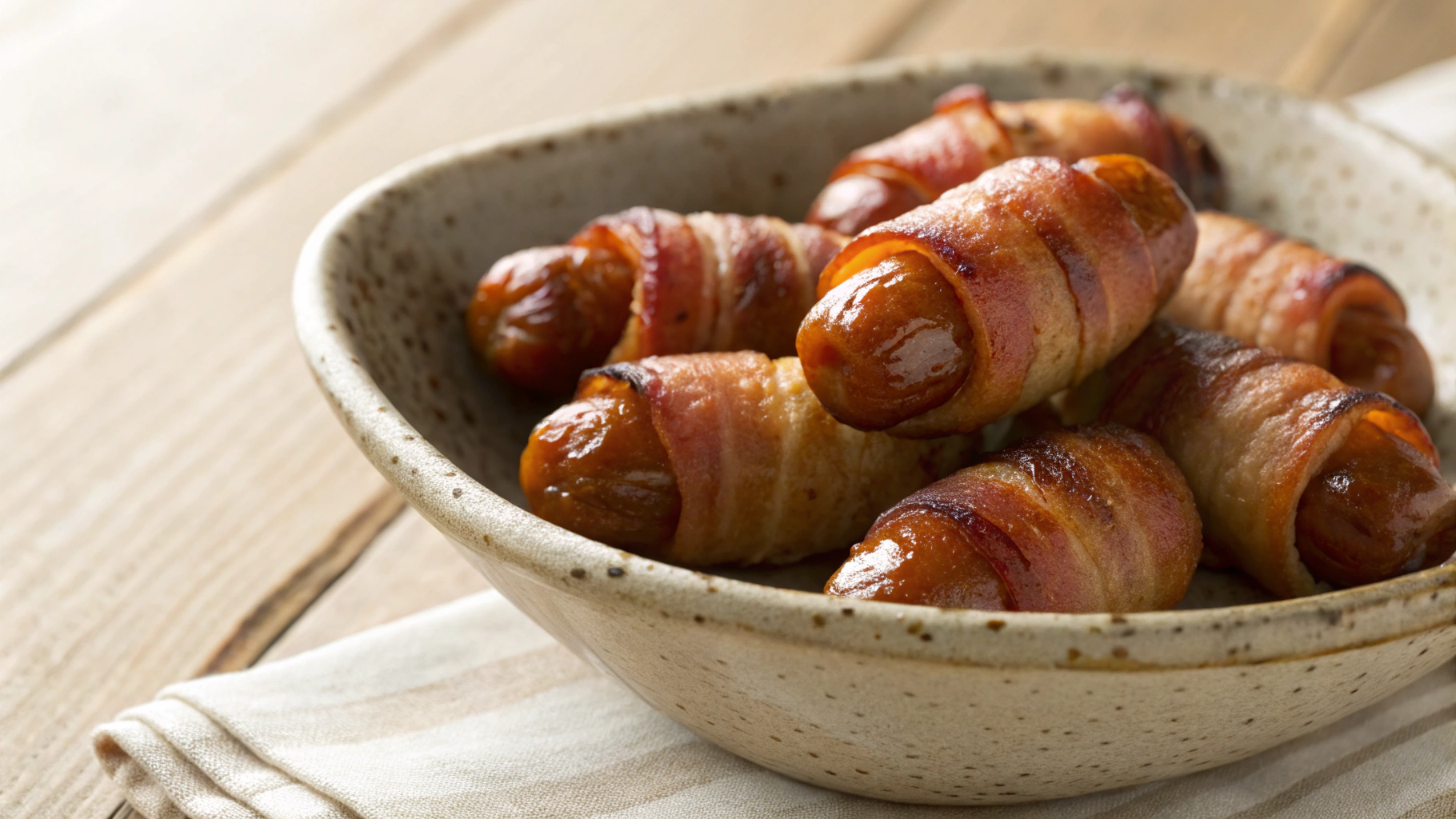 Keto Bacon Wrapped Weenies