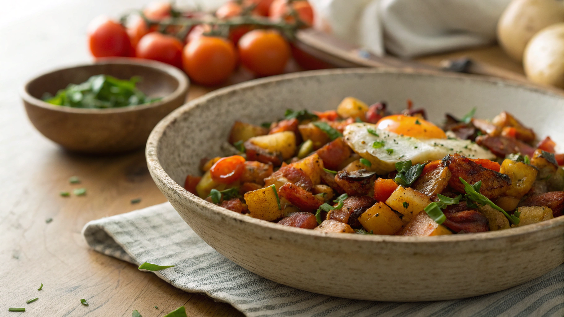 Keto Bacon, Zucchini And Radish Hash