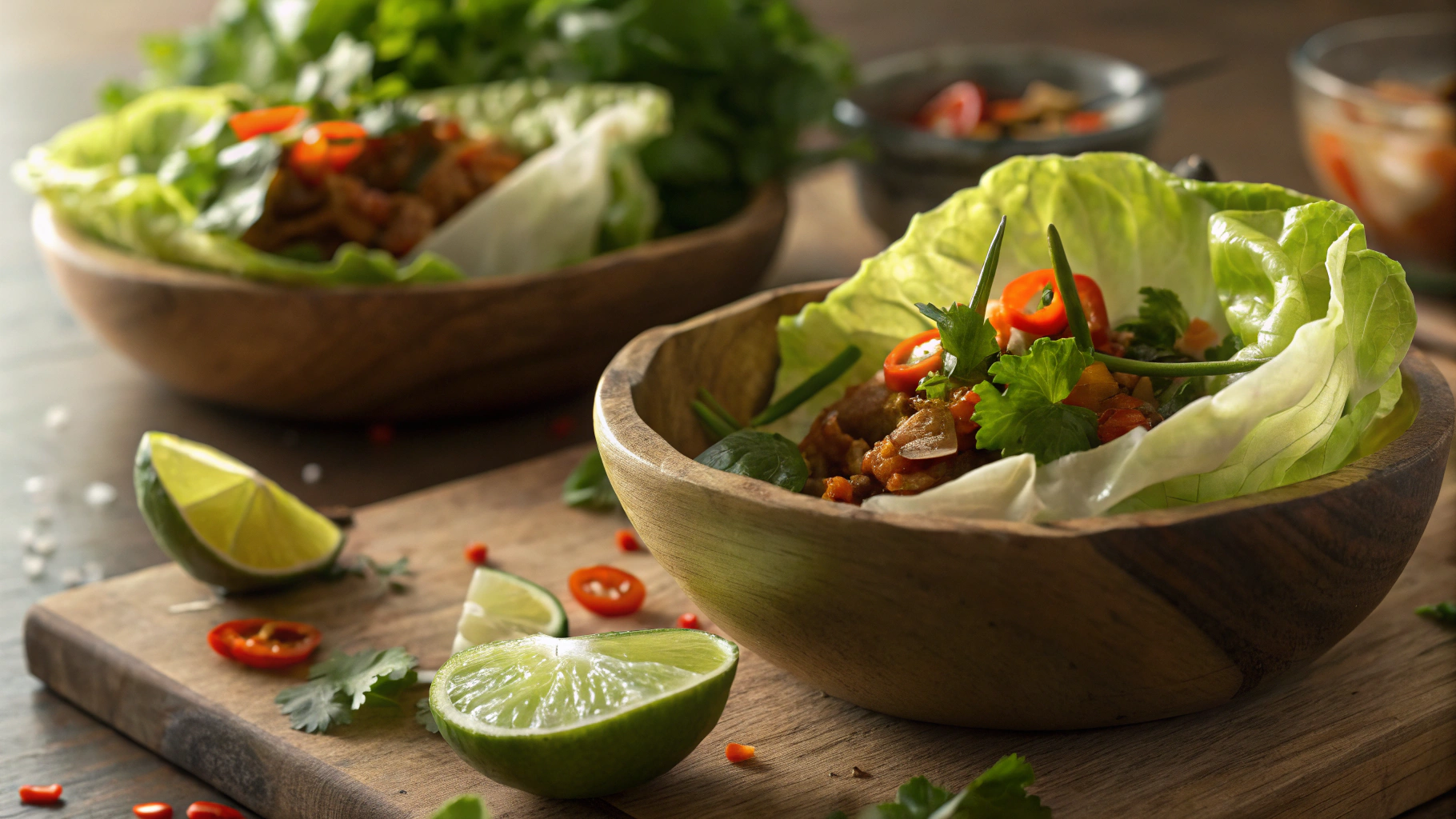 Keto Bahn Mi Lettuce Cups
