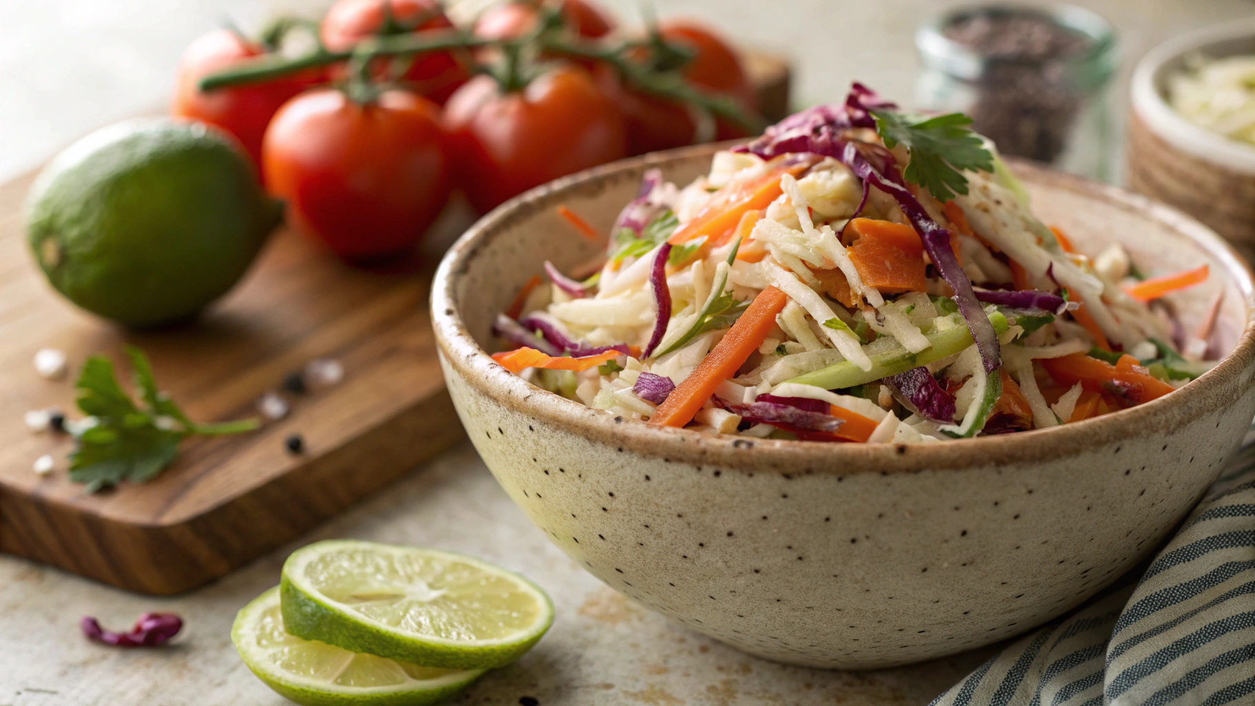 Keto Baja Spicy Coleslaw