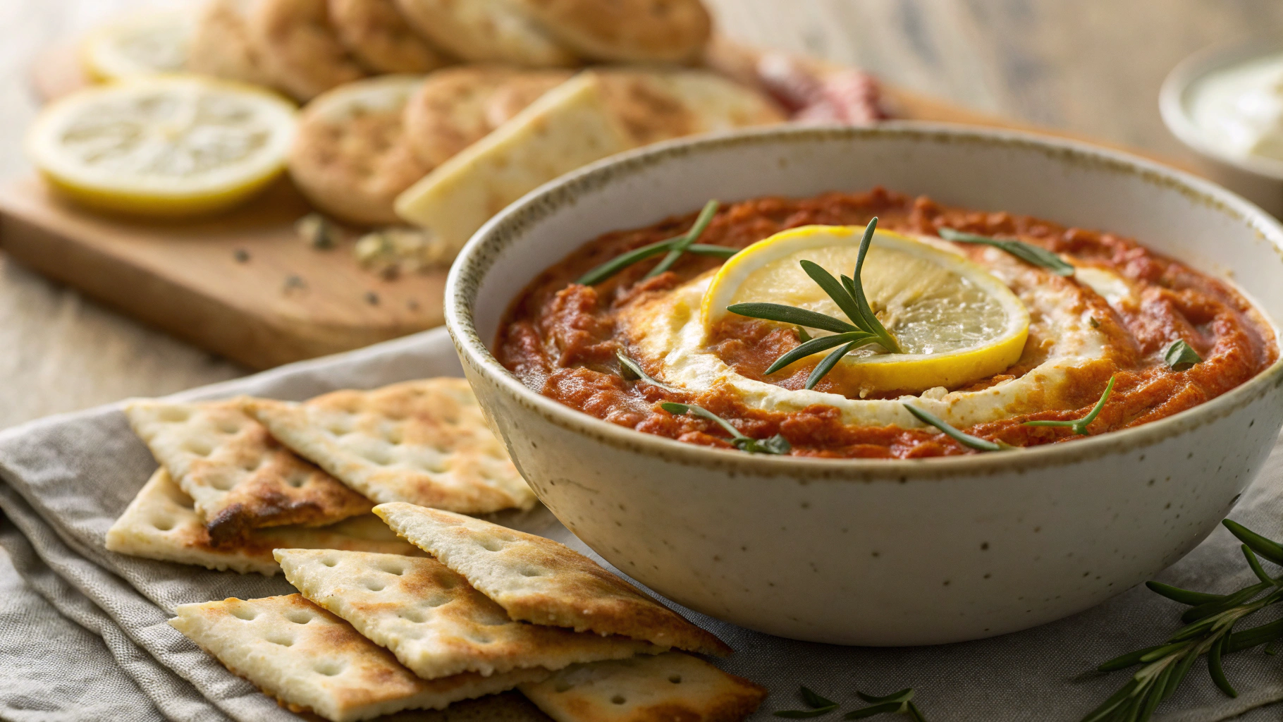 Keto Baked Rosemary Goat Cheese Dip