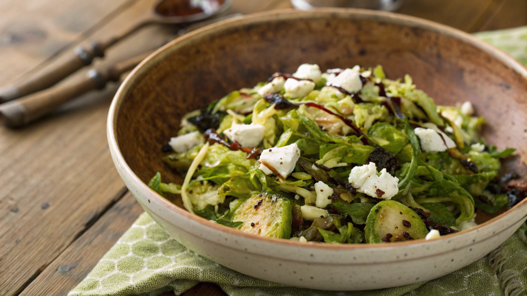 Keto Balsamic Sprouts with Feta