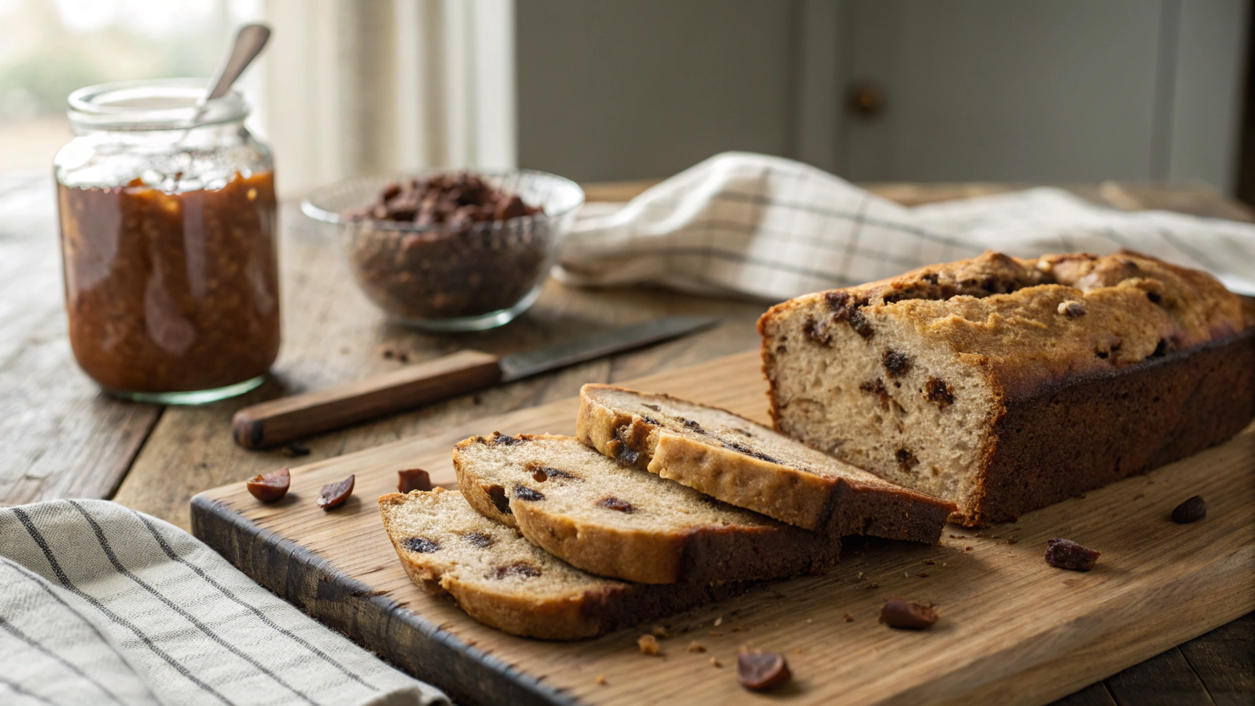 Keto Banana Bread with Chocolate Chips