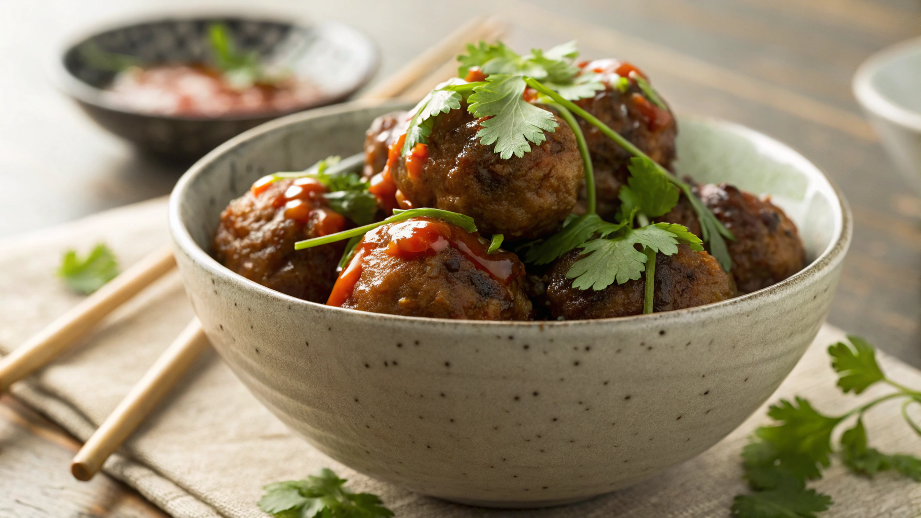 Keto Bahn Mi Meatballs