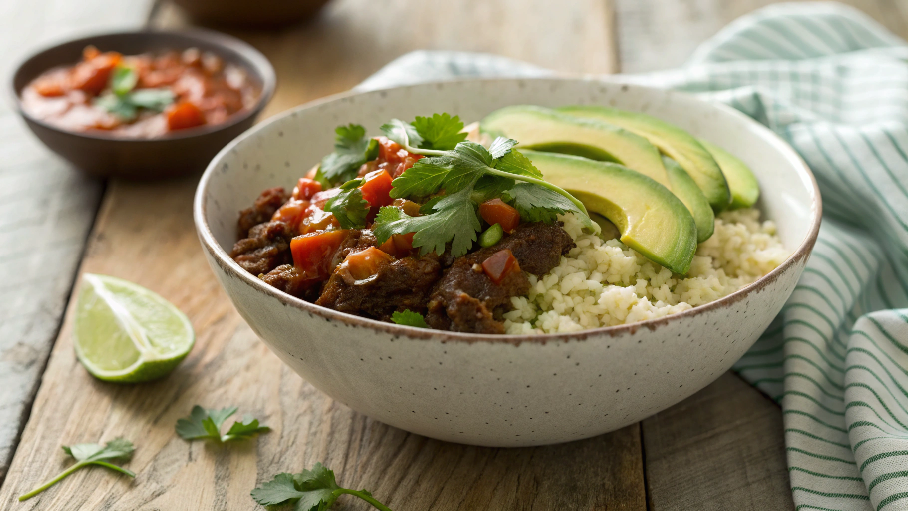 Keto Barbacoa Bowls