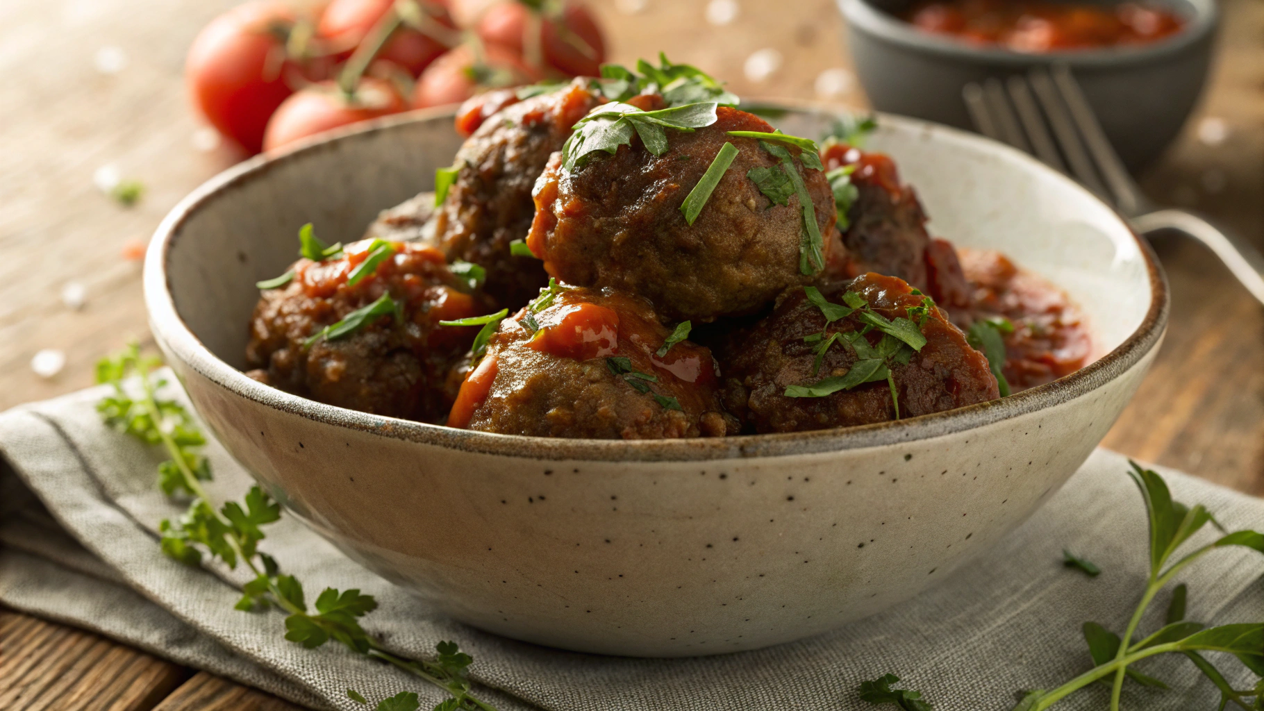 Keto Barbecue Meatballs