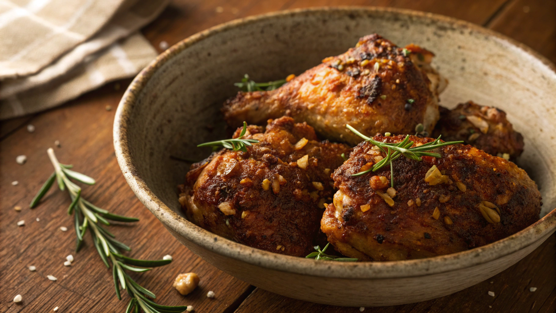 Keto BBQ Breaded Chicken Thighs
