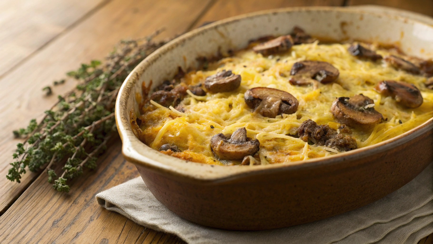 Keto Beef And Spaghetti Squash Casserole
