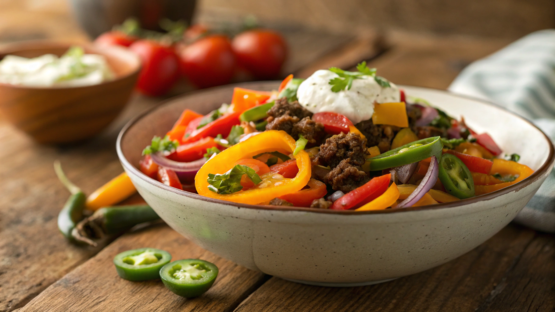 Keto Bell Pepper Nachos