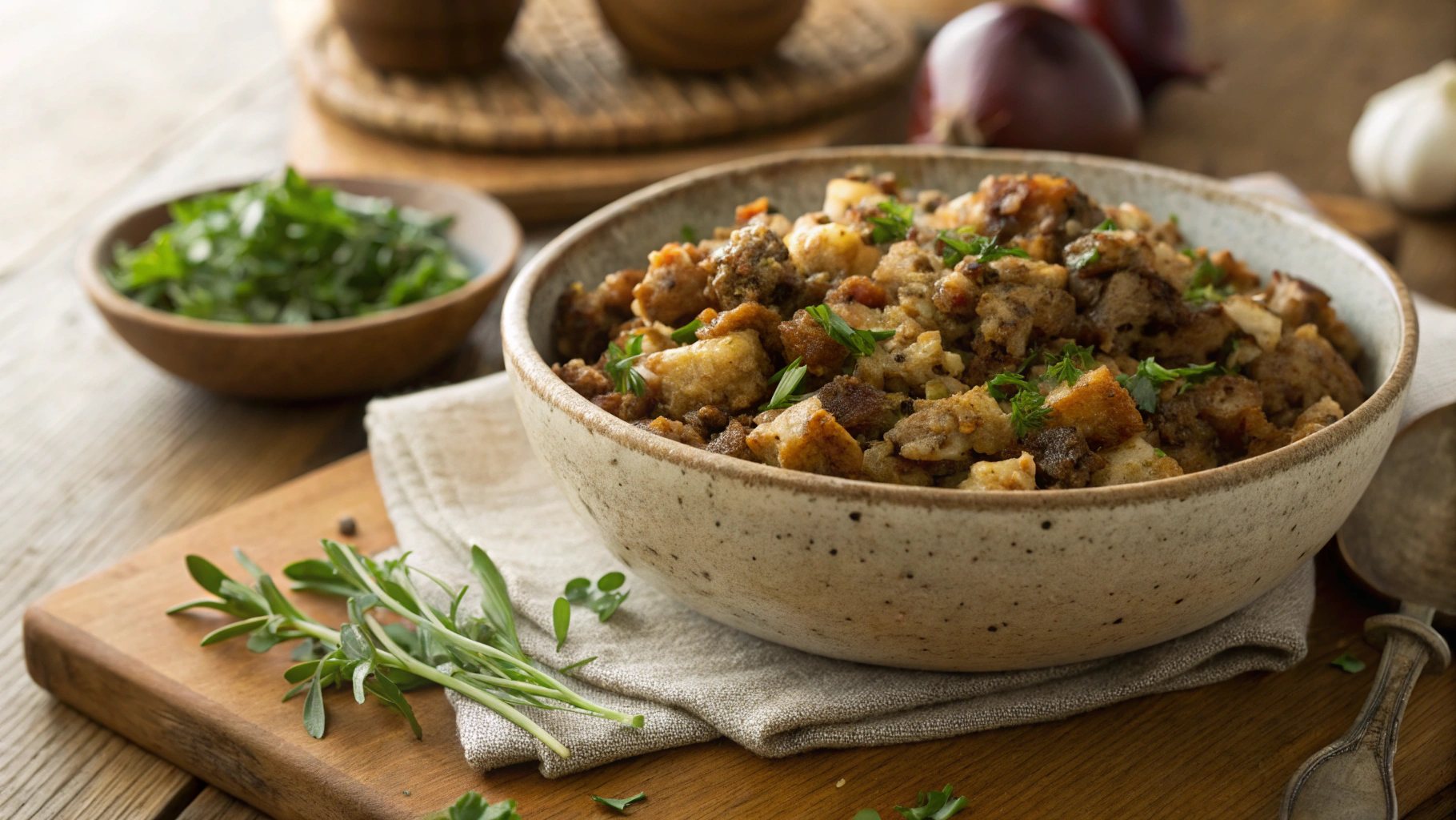 Keto Best Sausage Stuffing