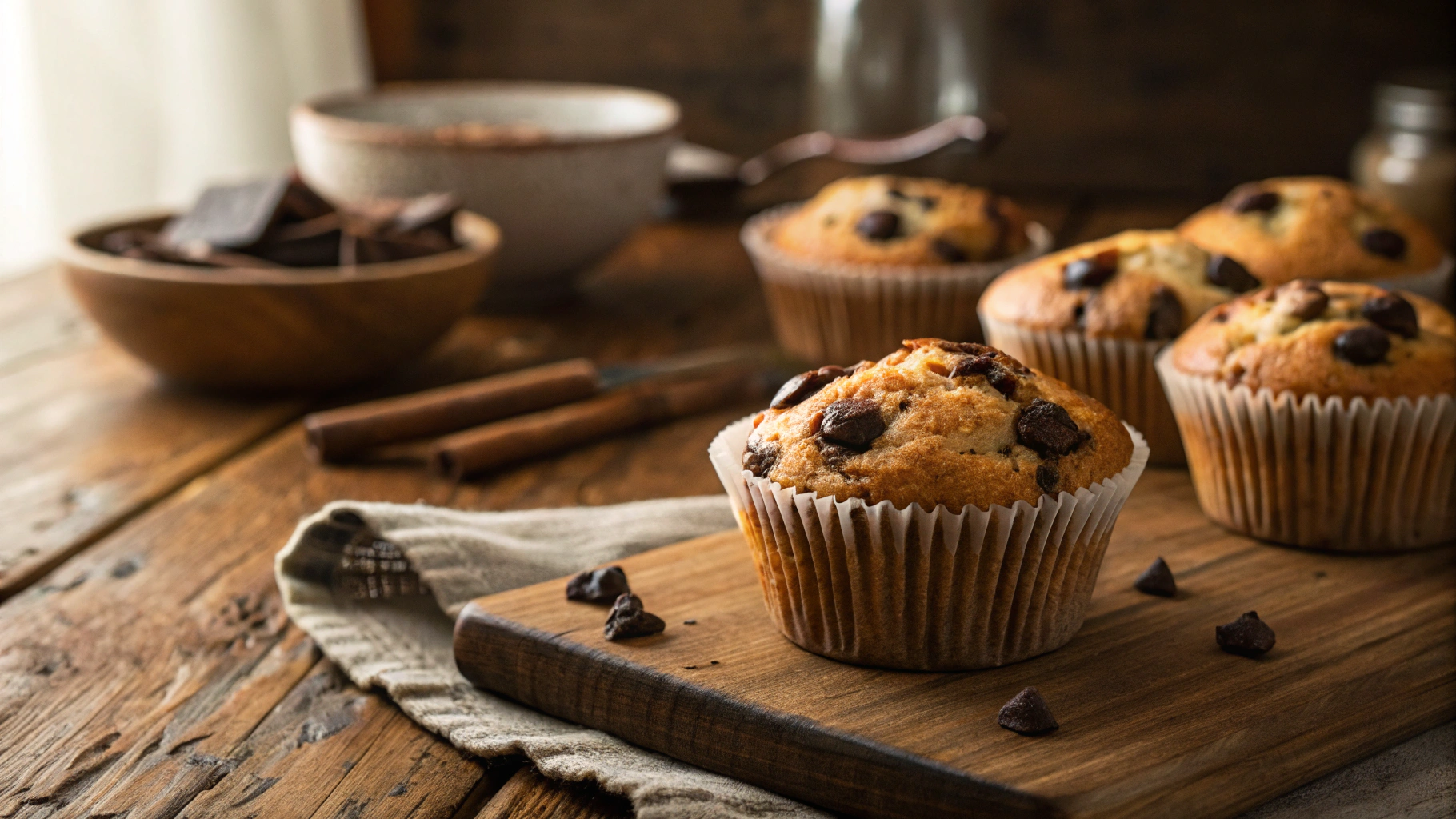 Keto Best Veggie Chocolate Chip Muffins