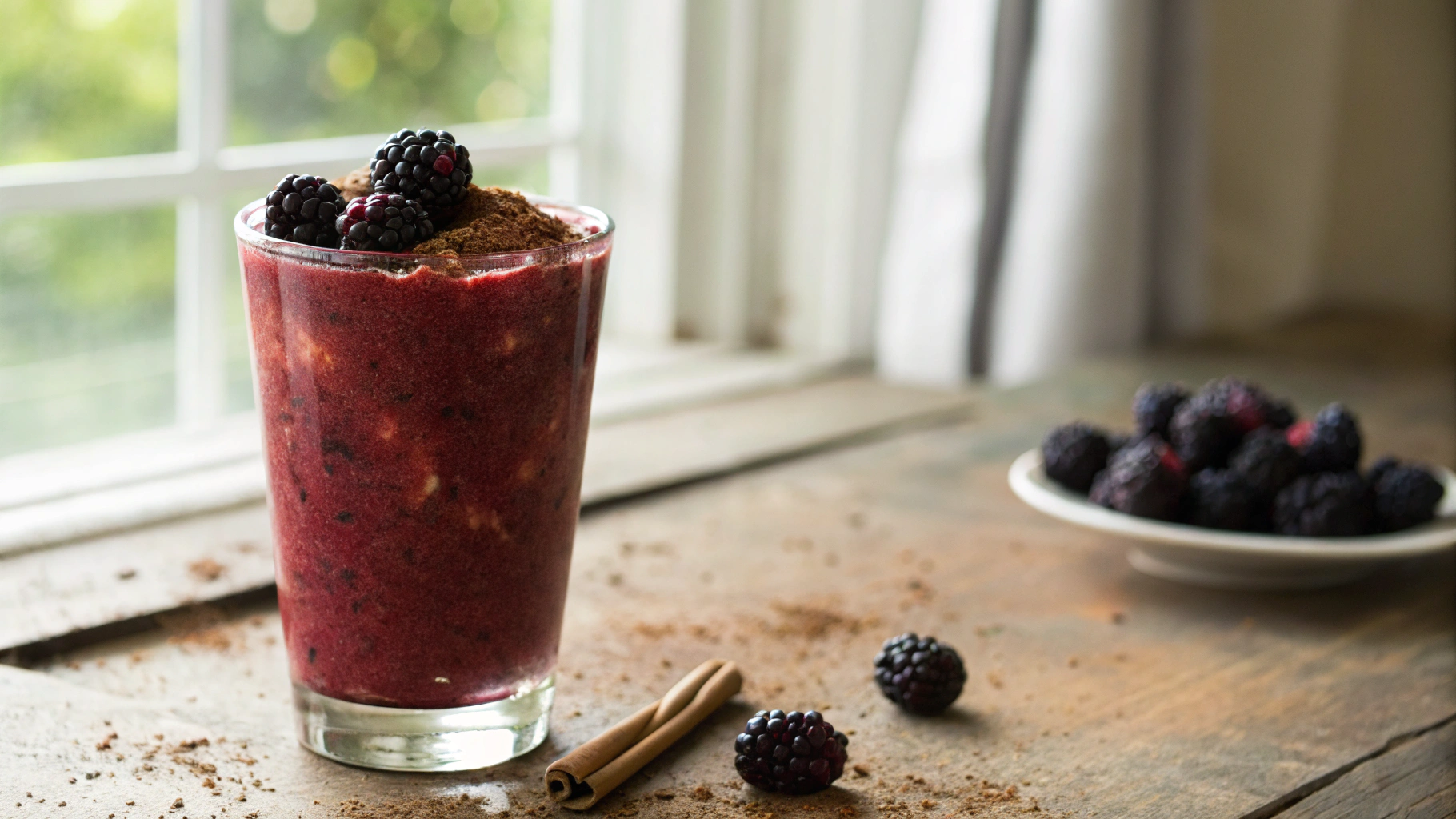 Keto Blackberry Almond Slushie