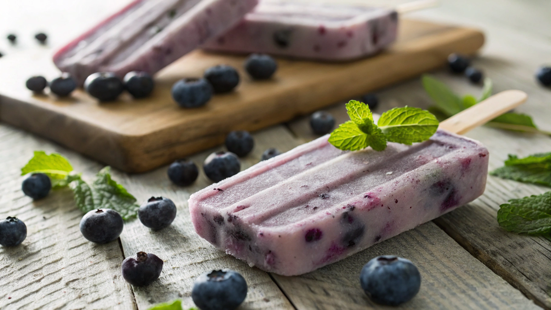 Keto Blueberry Cream Cheese Lollies