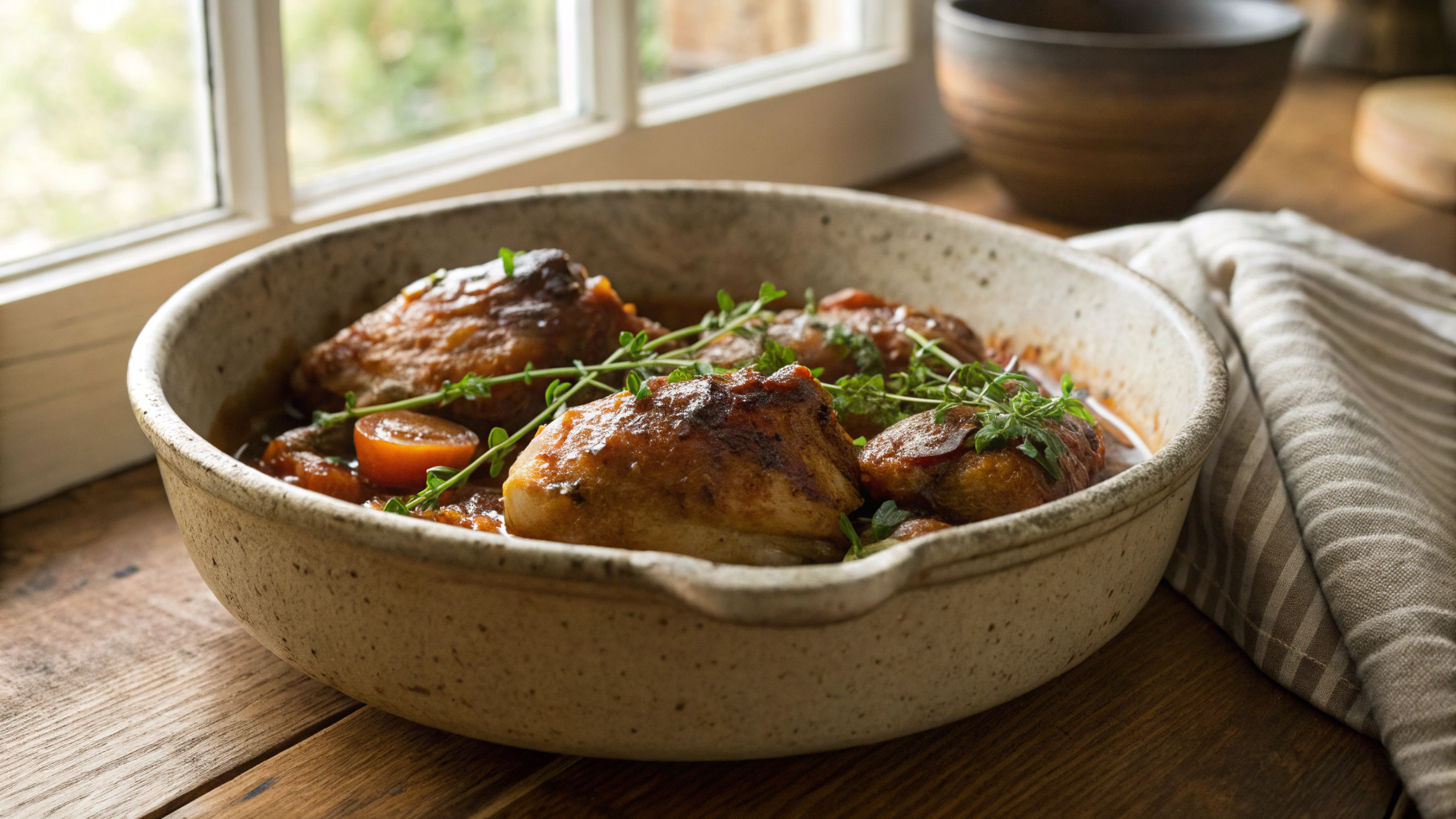 Keto Braised Chicken Thighs