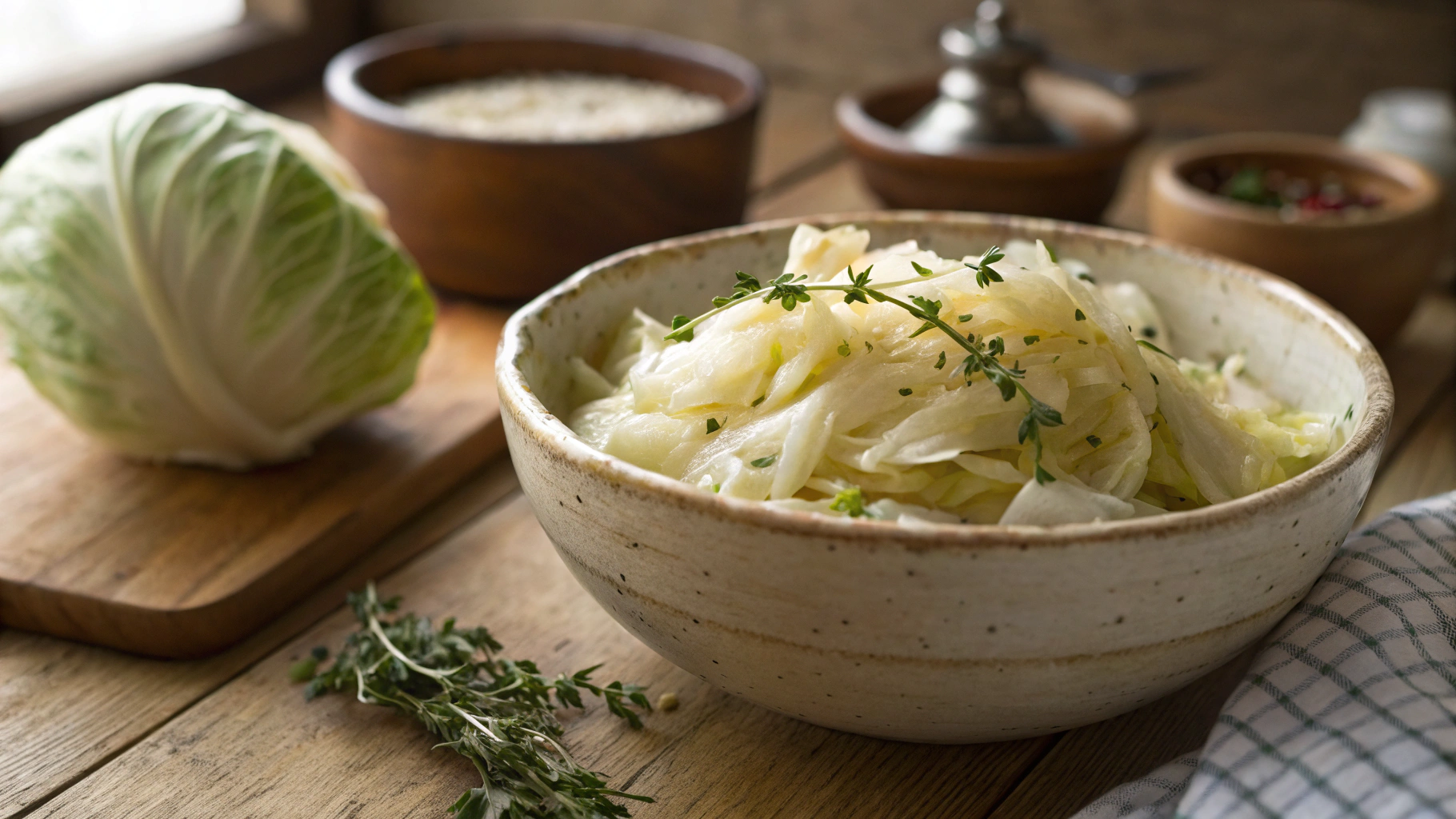 Keto Braised White Cabbage