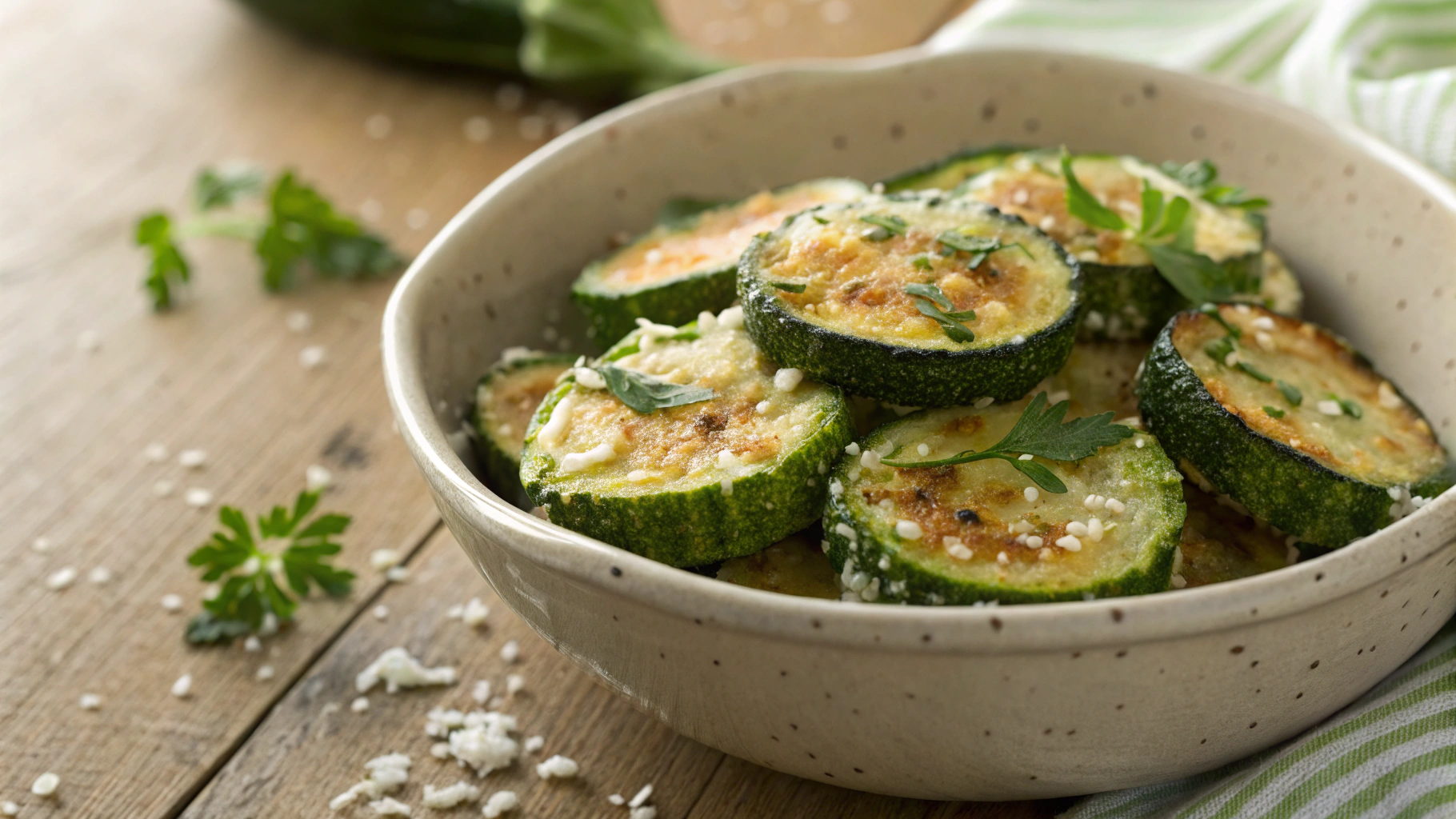 Keto Breaded Zucchini Chips