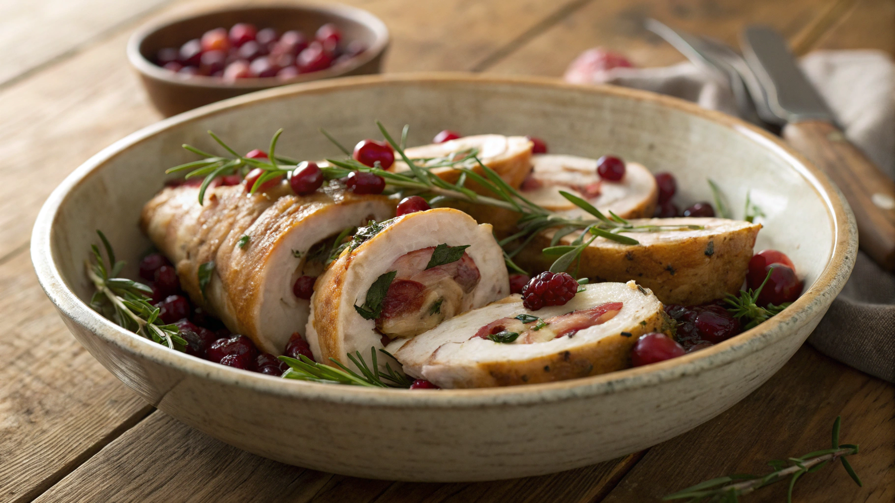 Keto Brie and Cranberry Stuffed Chicken Breasts