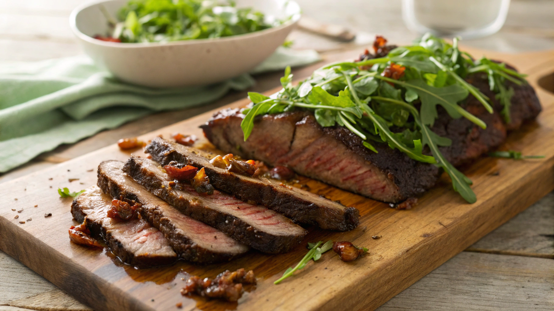 Keto Brisket-Style Oven Roast w Quick Arugula Salad