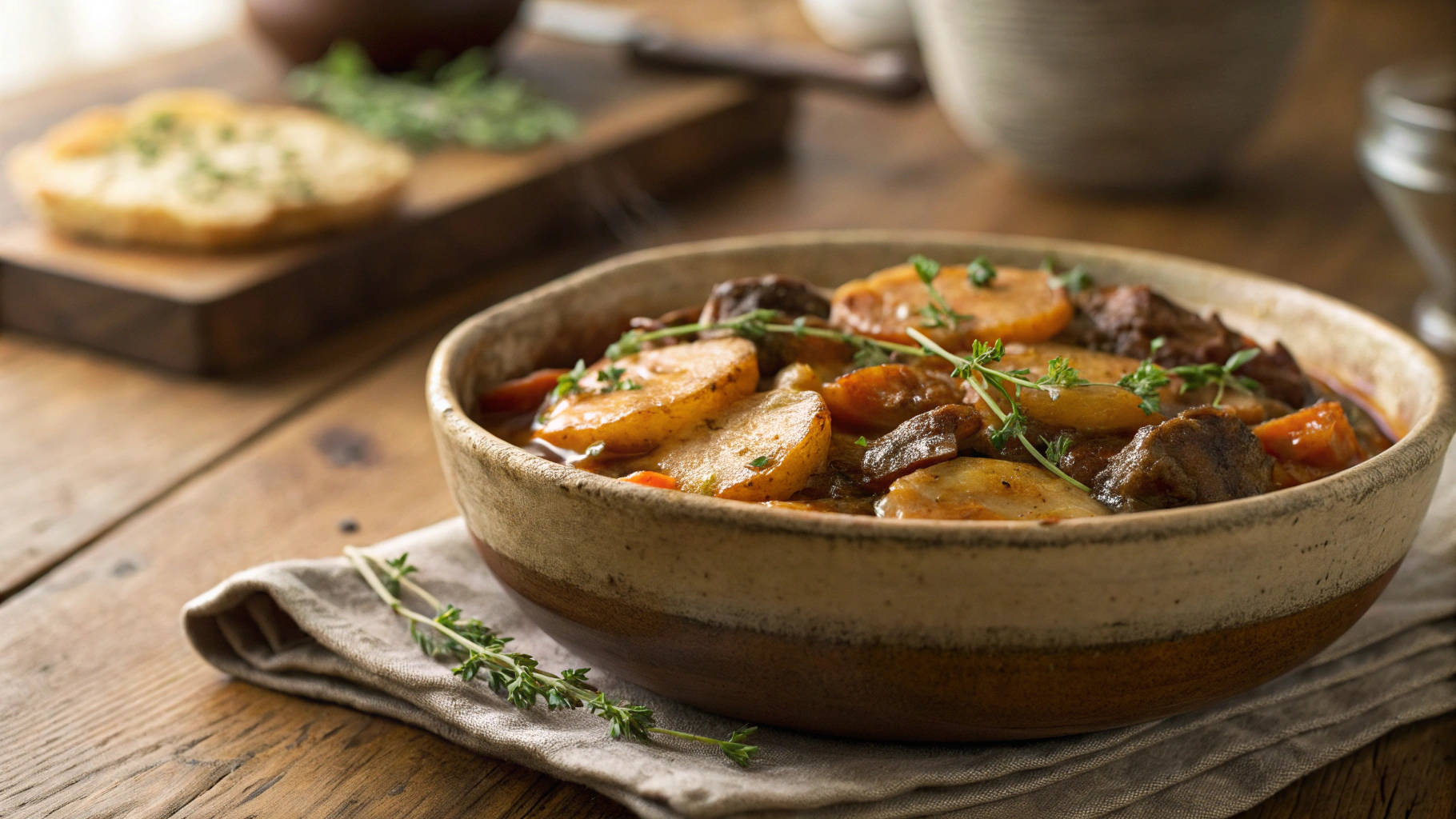 Low Carb British Lancashire Hotpot (Lamb and Mushroom Stew)