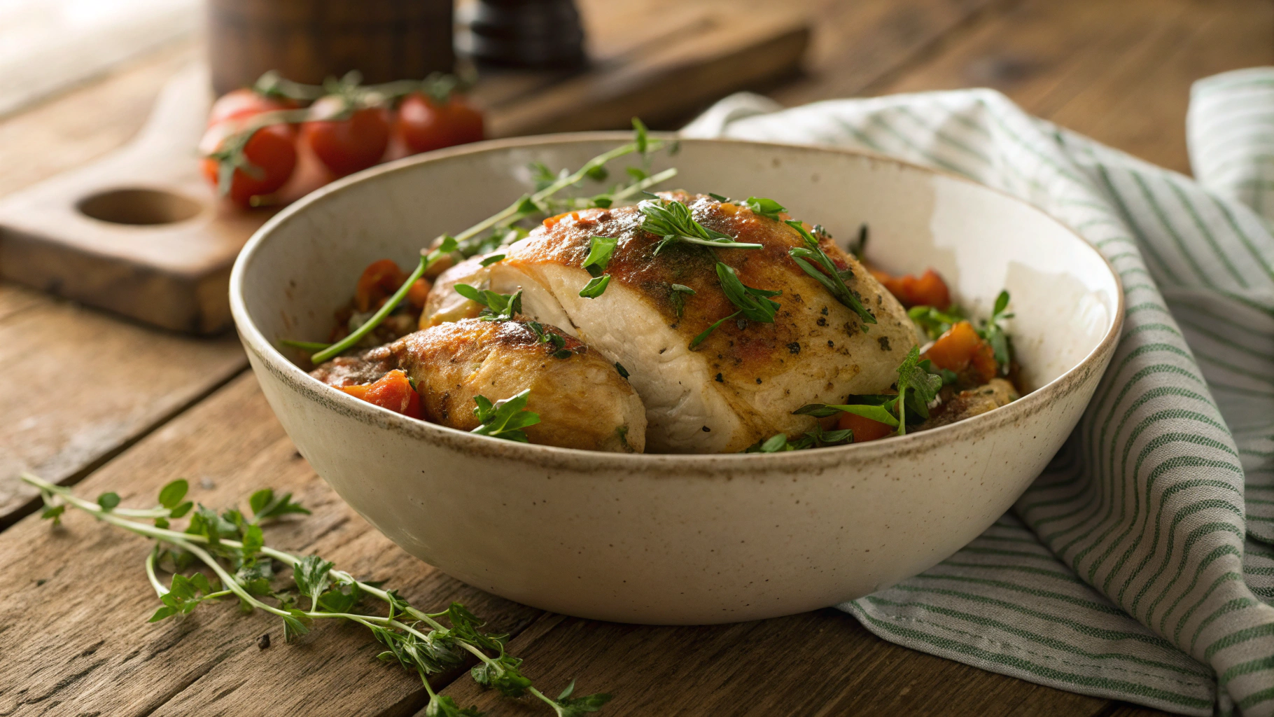 Keto Broccoli and Feta Stuffed Chicken