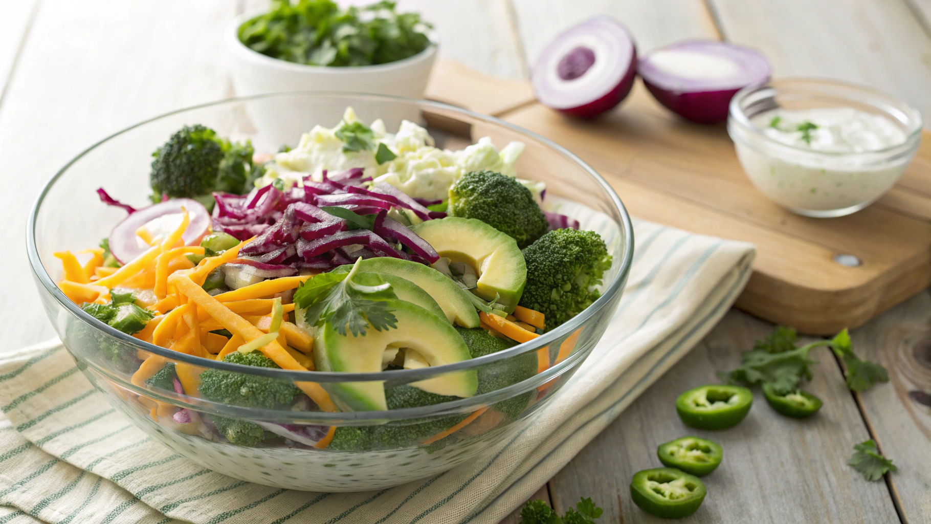 Keto Broccoli and Jalapeño Salad