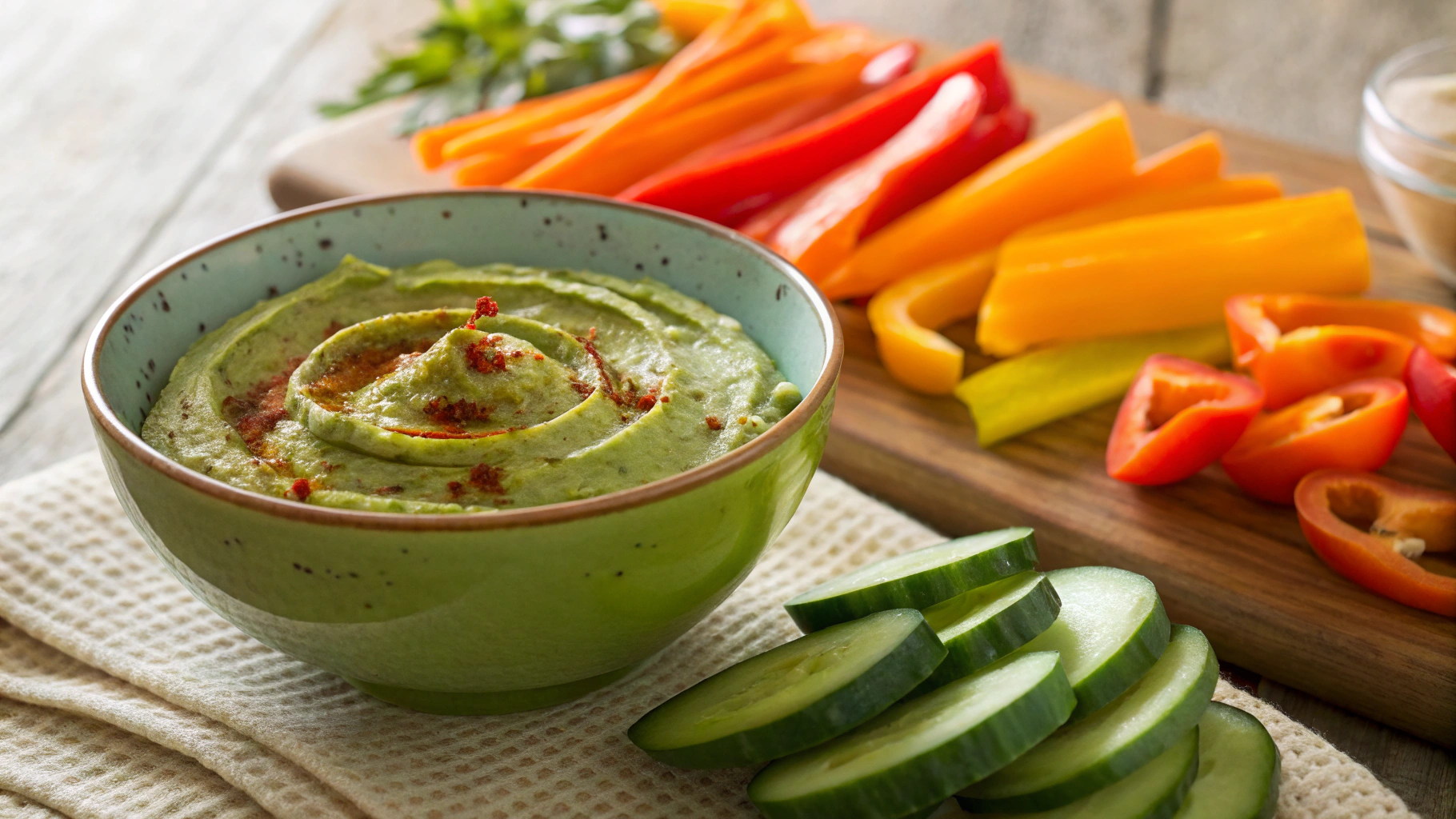 Keto Broccoli and Spinach Hummus