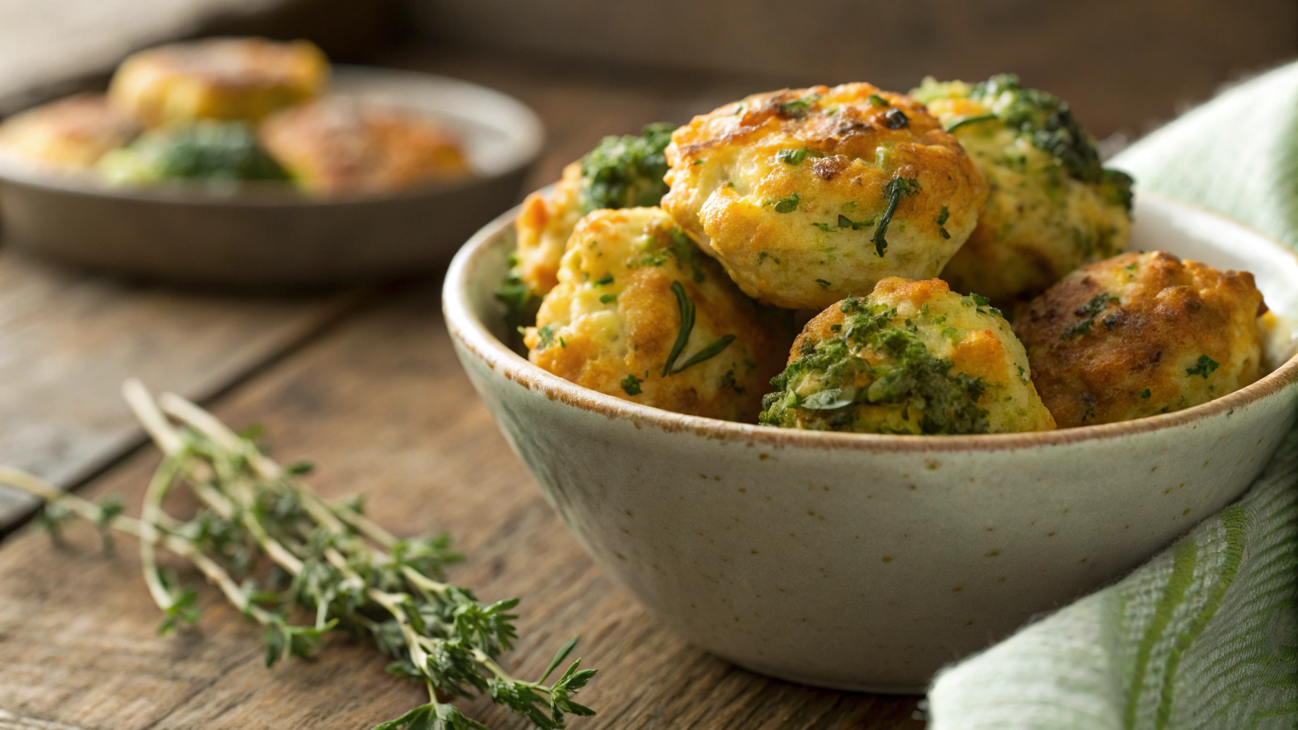 Keto Broccoli Cheddar Bites