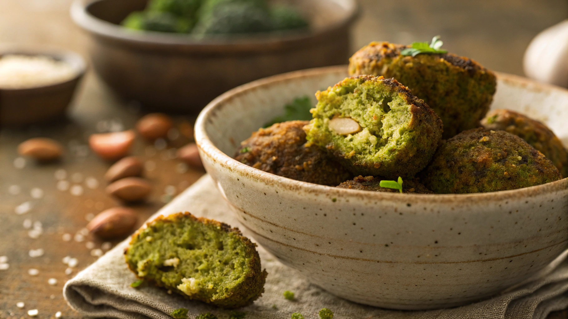 Keto Broccoli Falafel