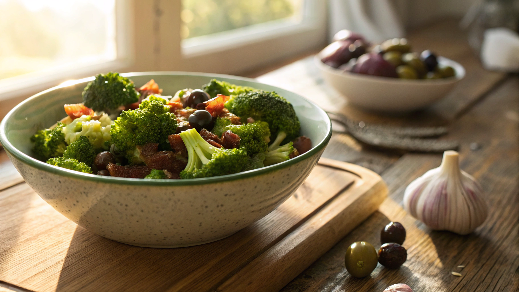 Keto Broccoli with Pancetta and Capers