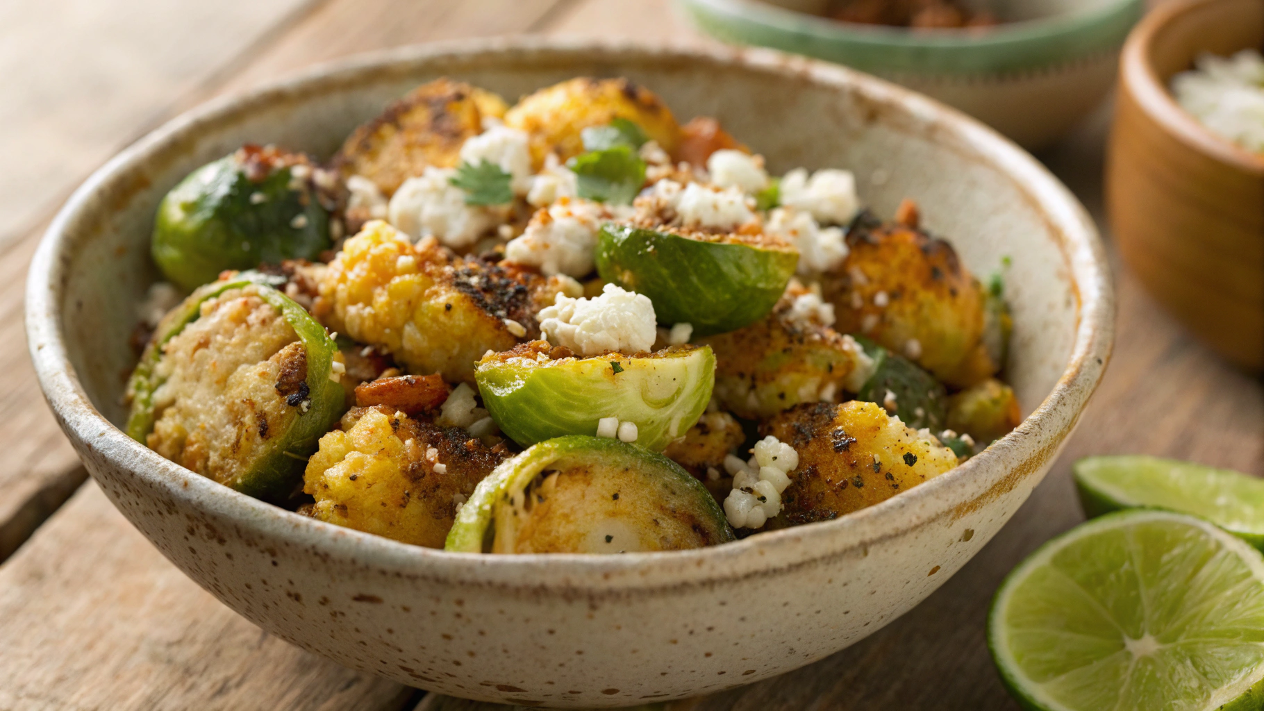 Keto Brussels Sprouts Elotes