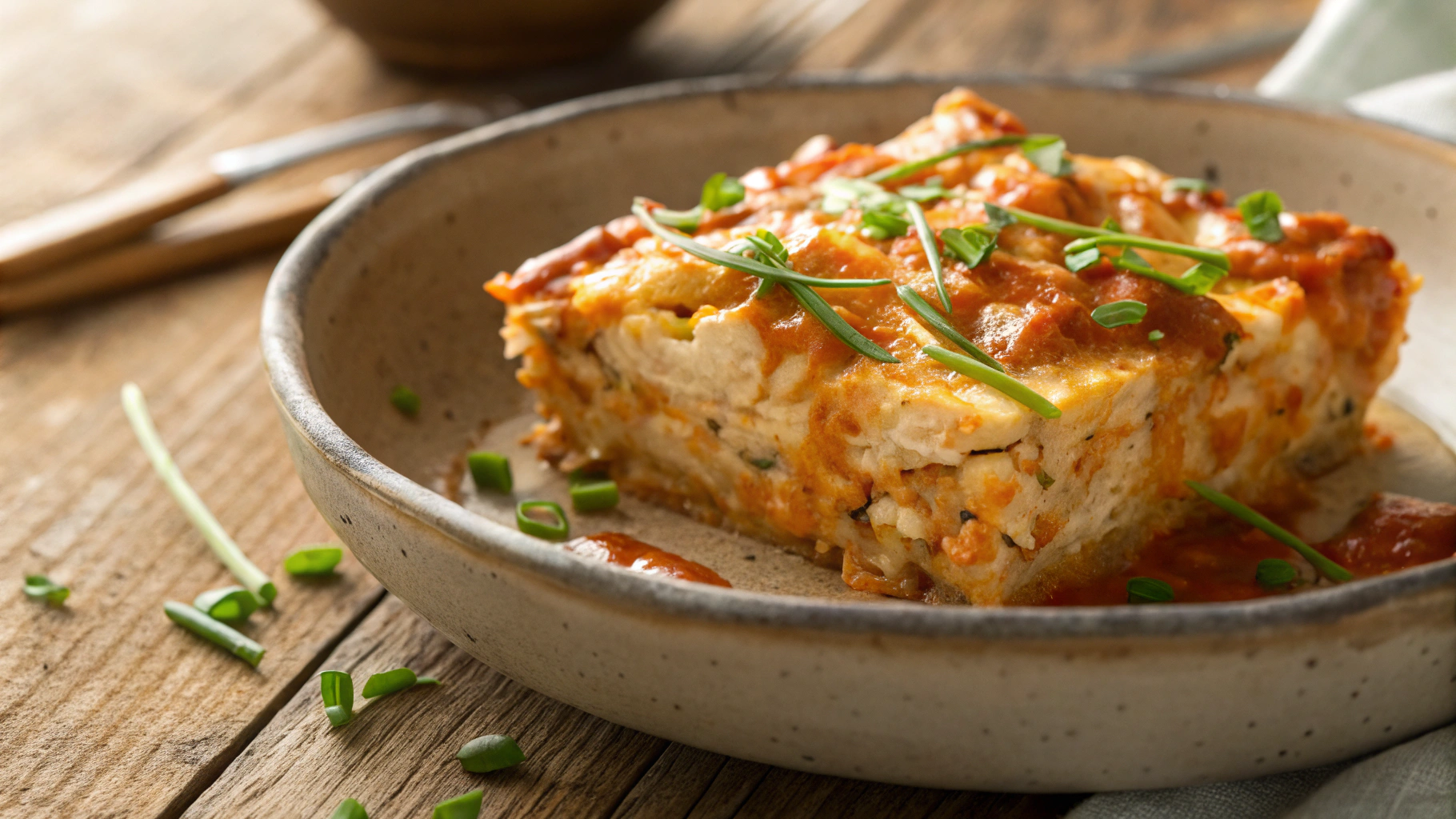 Keto Buffalo Chicken Dip Casserole