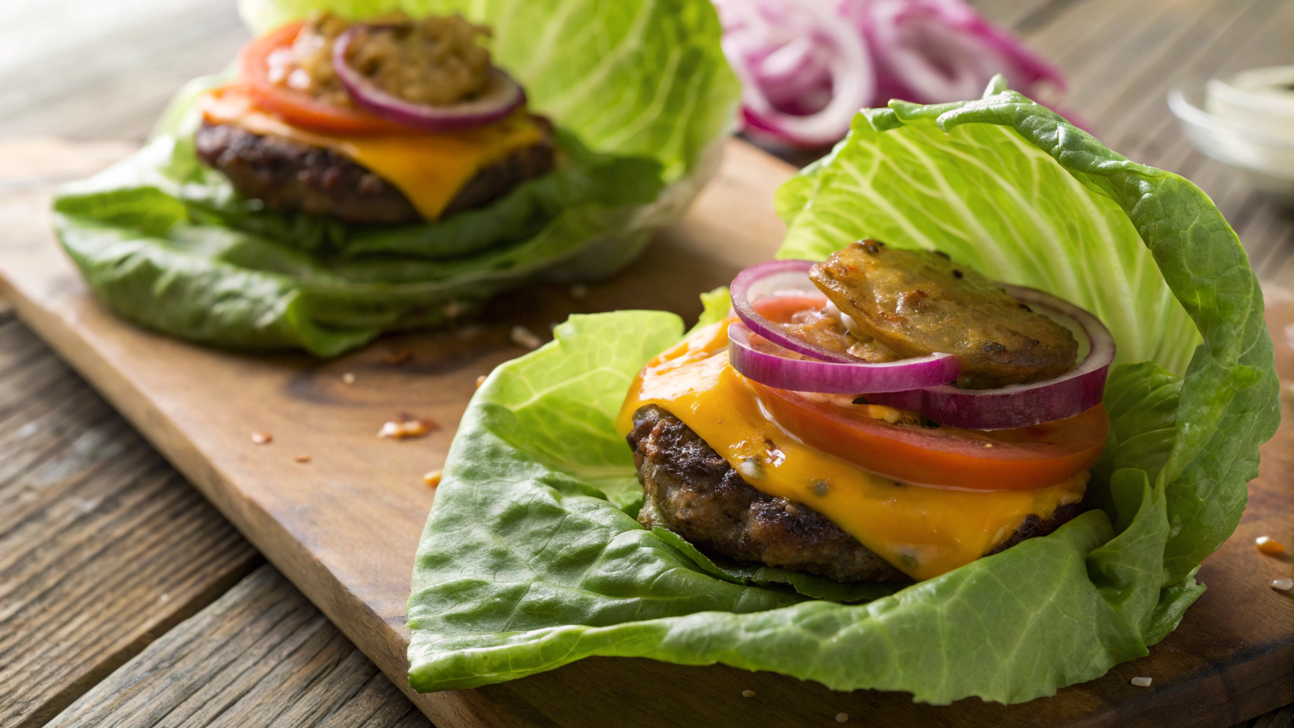 Keto Bunless Pub Cheeseburger