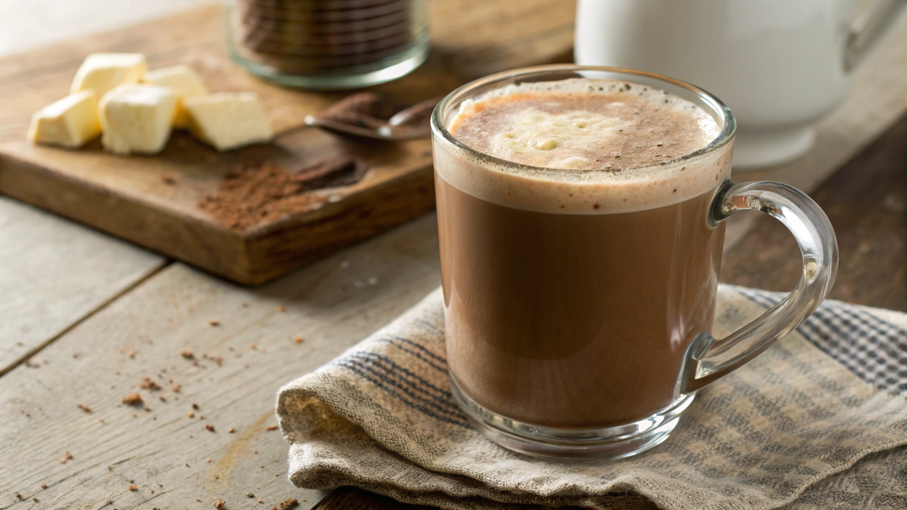 Keto Butter Coffee with Cacao